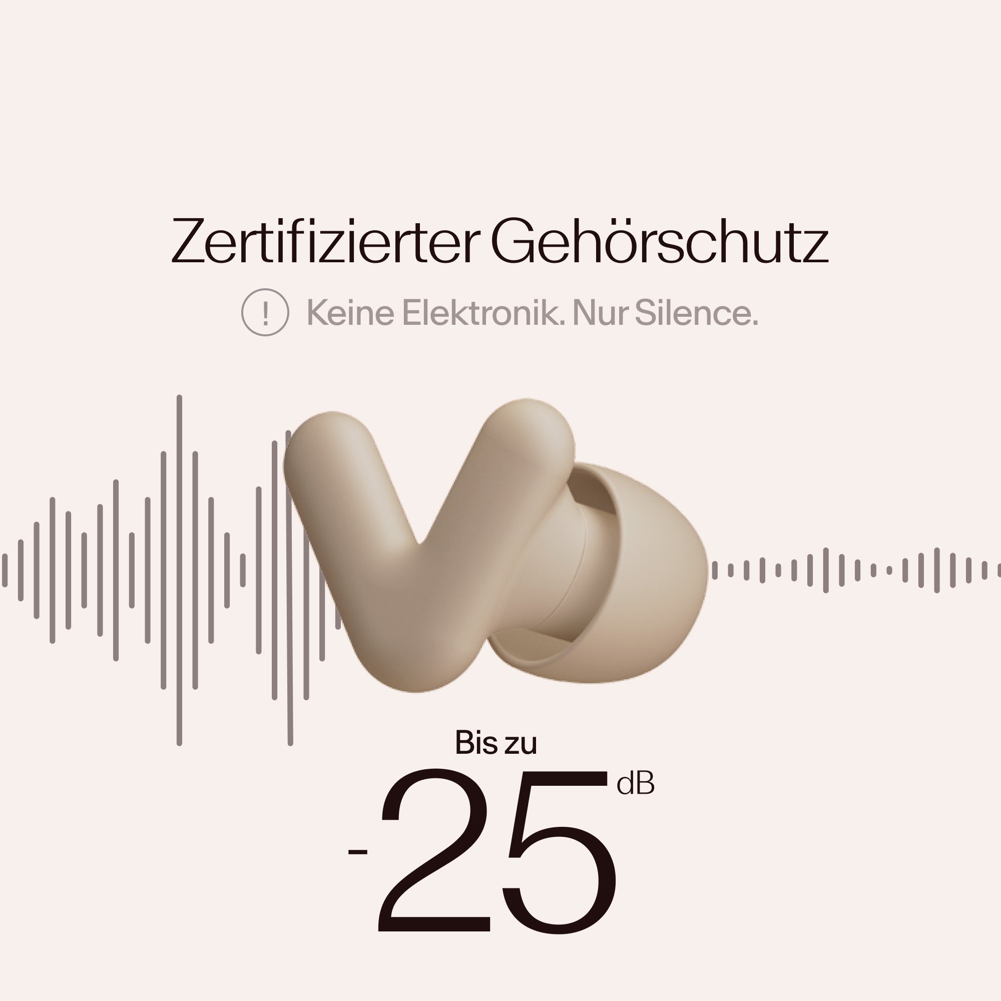 Alpine Silence earplugs with certified noise reduction