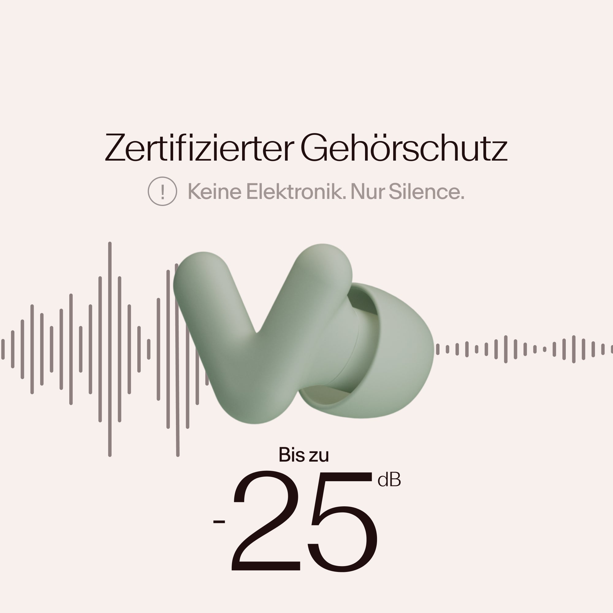 Alpine Silence earplugs with certified noise reduction
