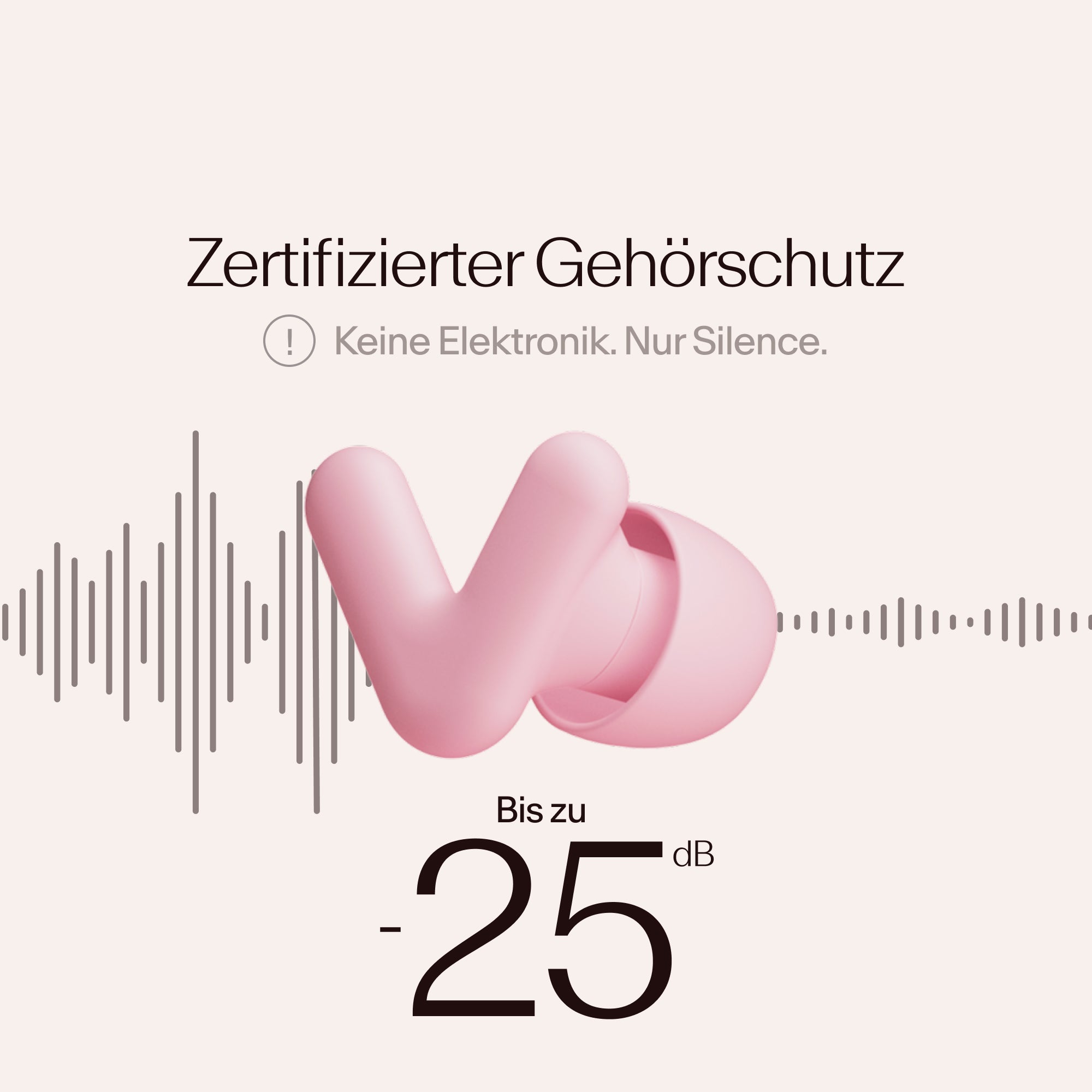 Alpine Silence earplugs with certified noise reduction