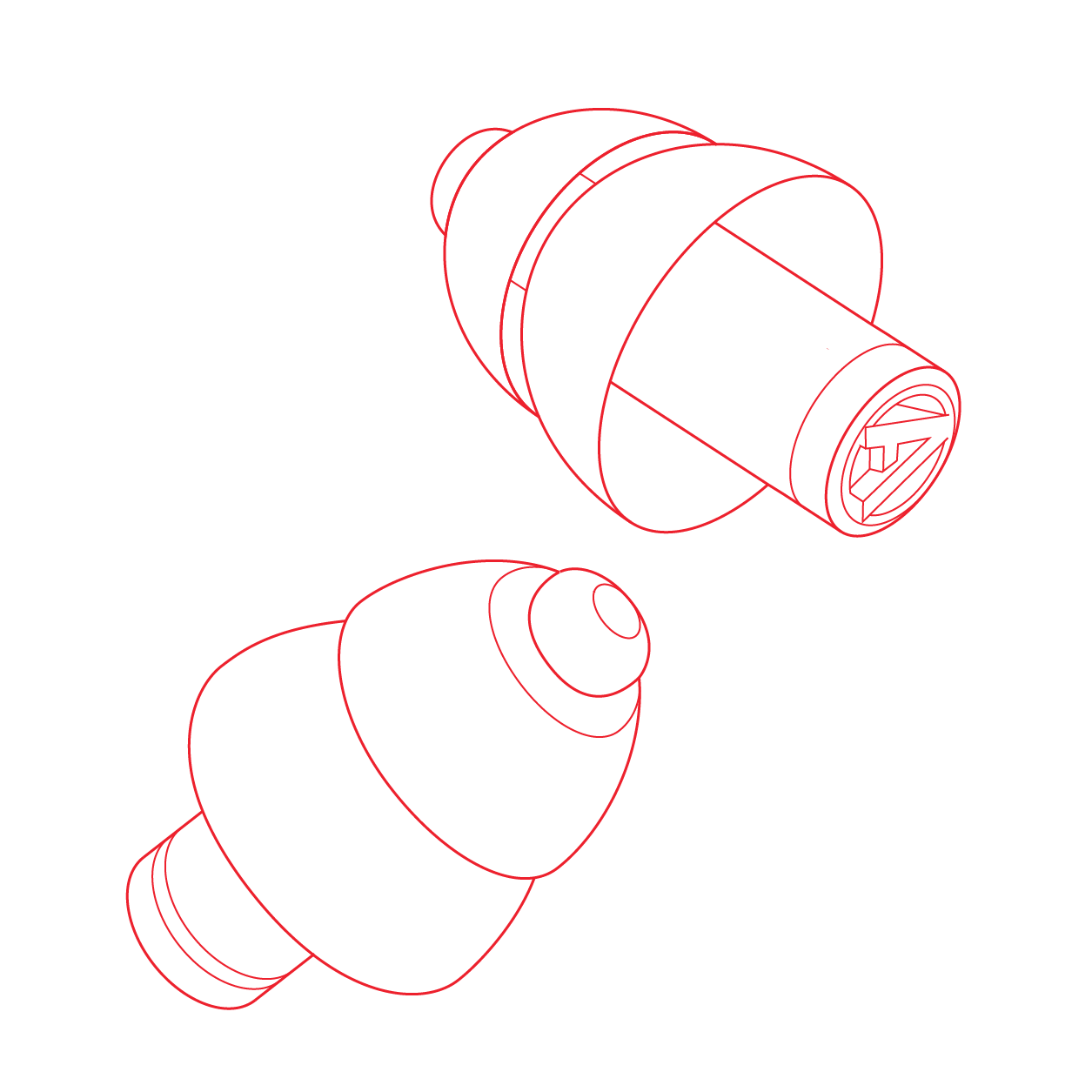 Technical illustration partyplug pro Alpine