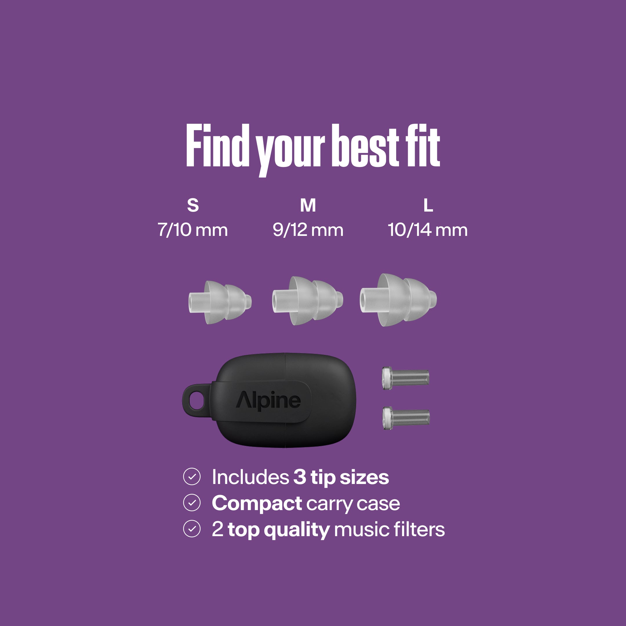 Alpine PartyPlug Pro festival earplugs transparent