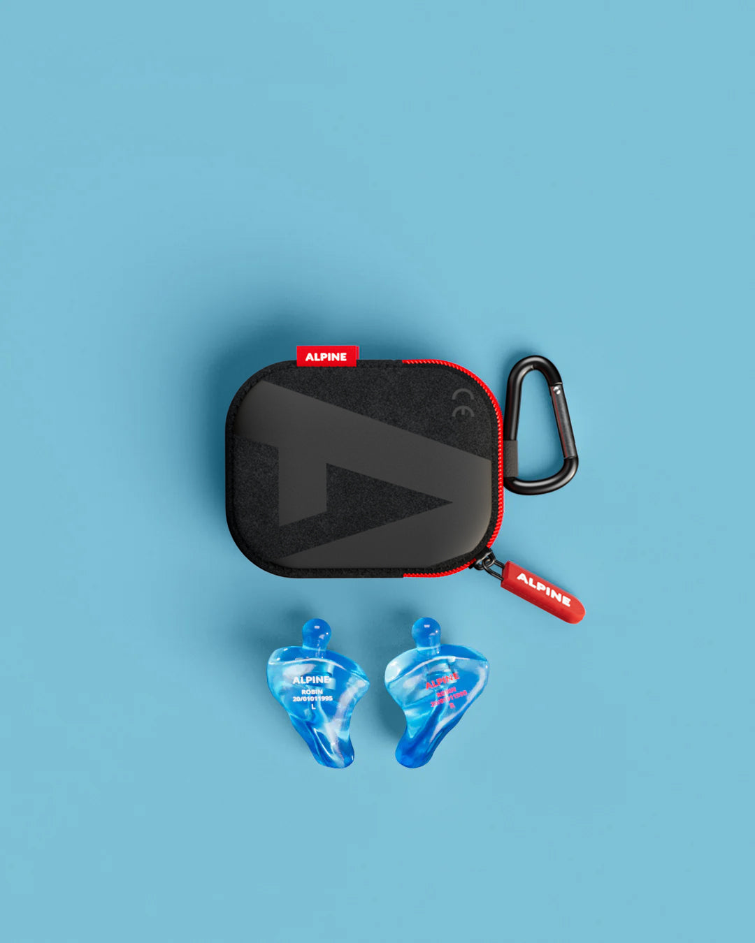 alpine focus custom 4d oordoppen overzicht inclusief accessoires transparant blauw