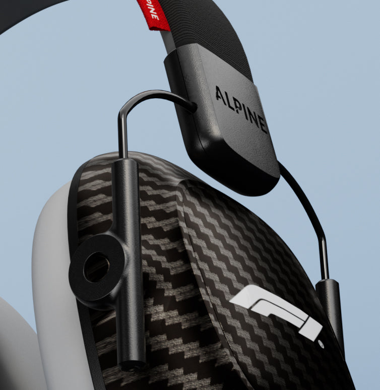 alpine formula 1 racing pro earmuffs for kids reusable detail