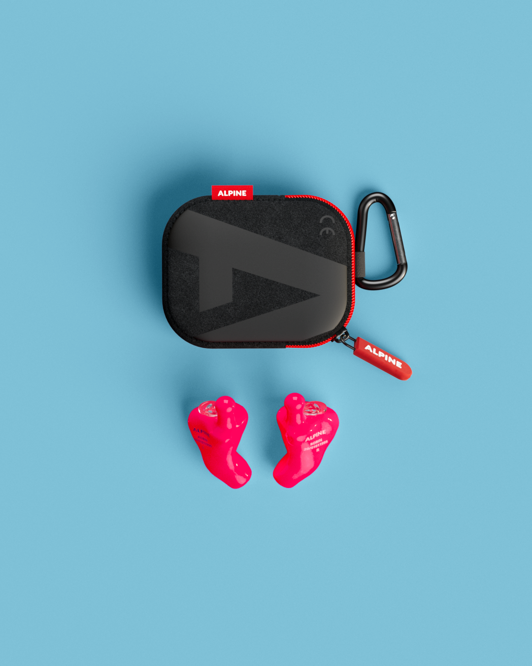 alpine musicsafe custom 4d oordoppen voor muzikanten op maat overzicht inclusief accessoires neon roze