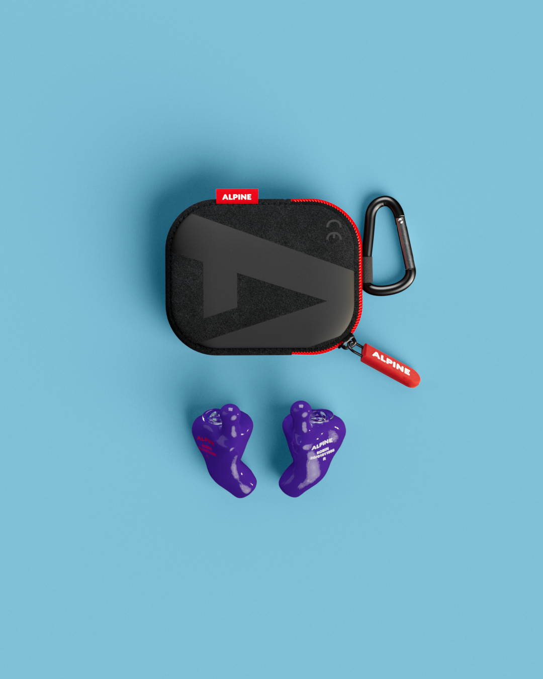 alpine musicsafe custom 4d oordoppen voor muzikanten op maat overzicht inclusief accessoires paars