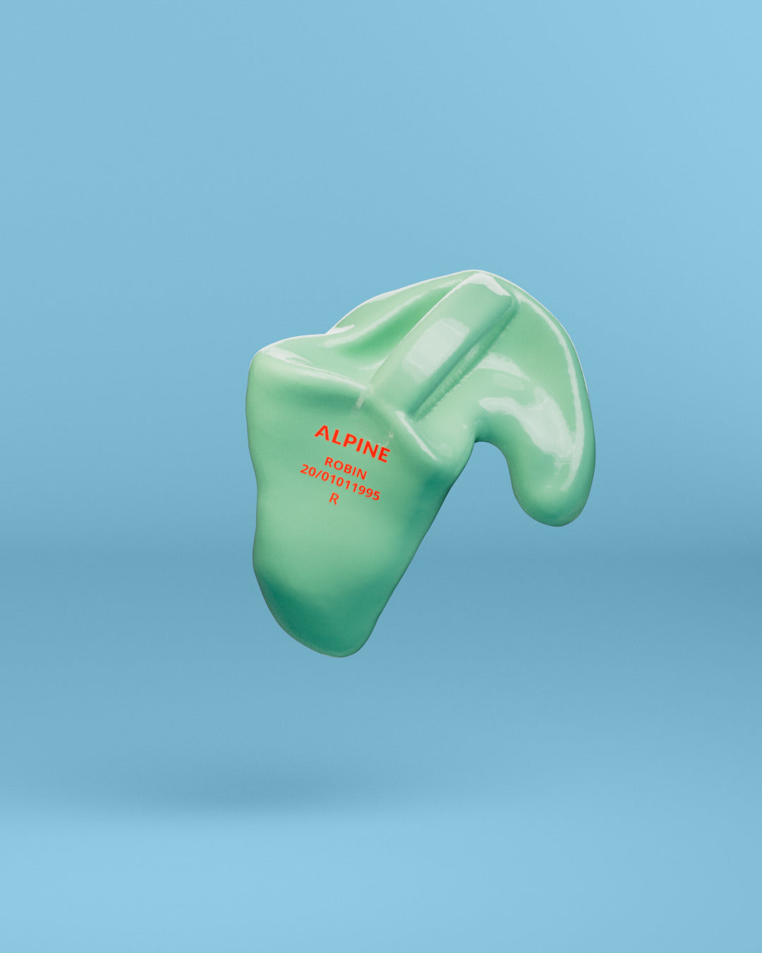 Alpine op maat swimsafe oordoppen neon groen