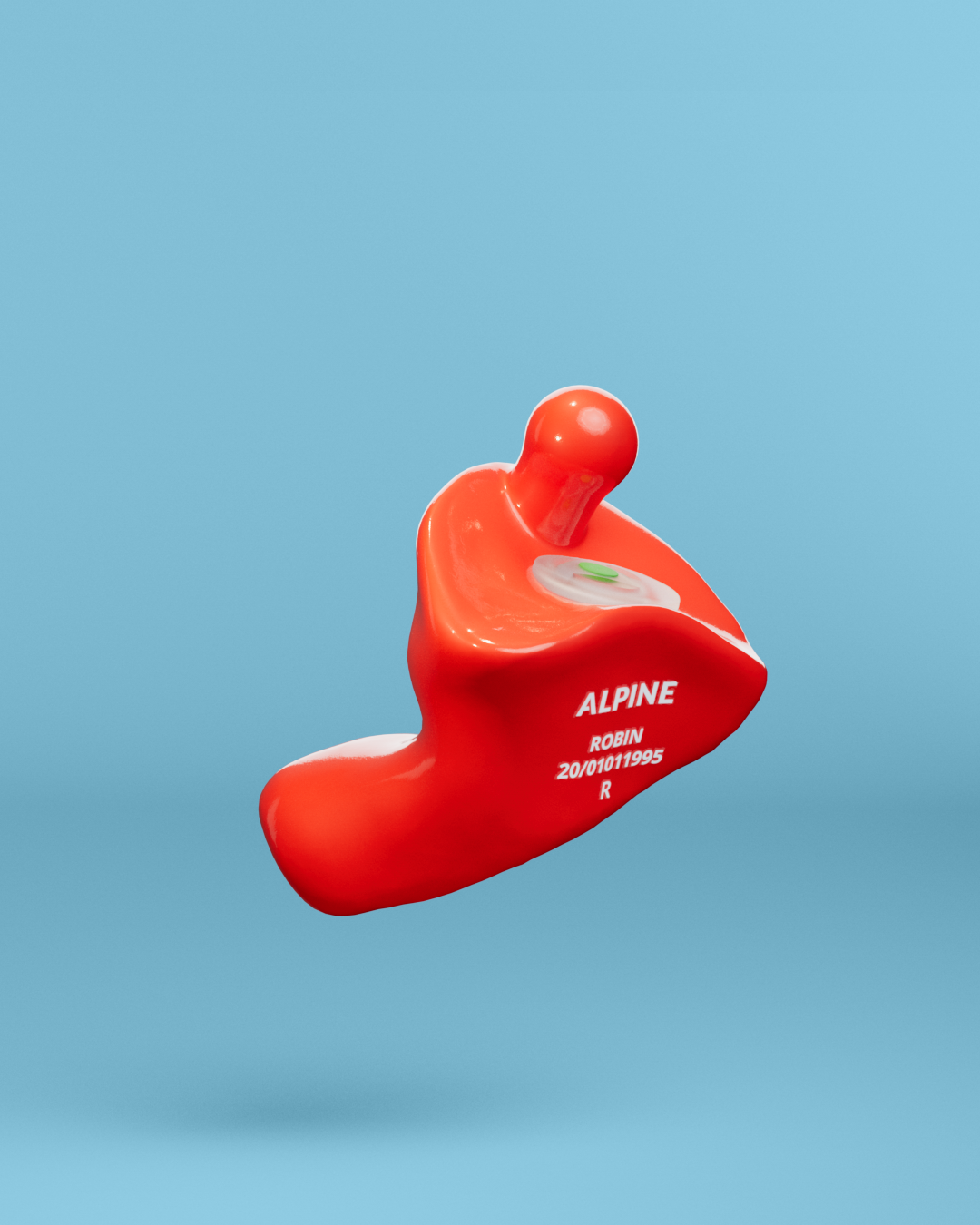 alpine partyplug op maat oordoppen rood