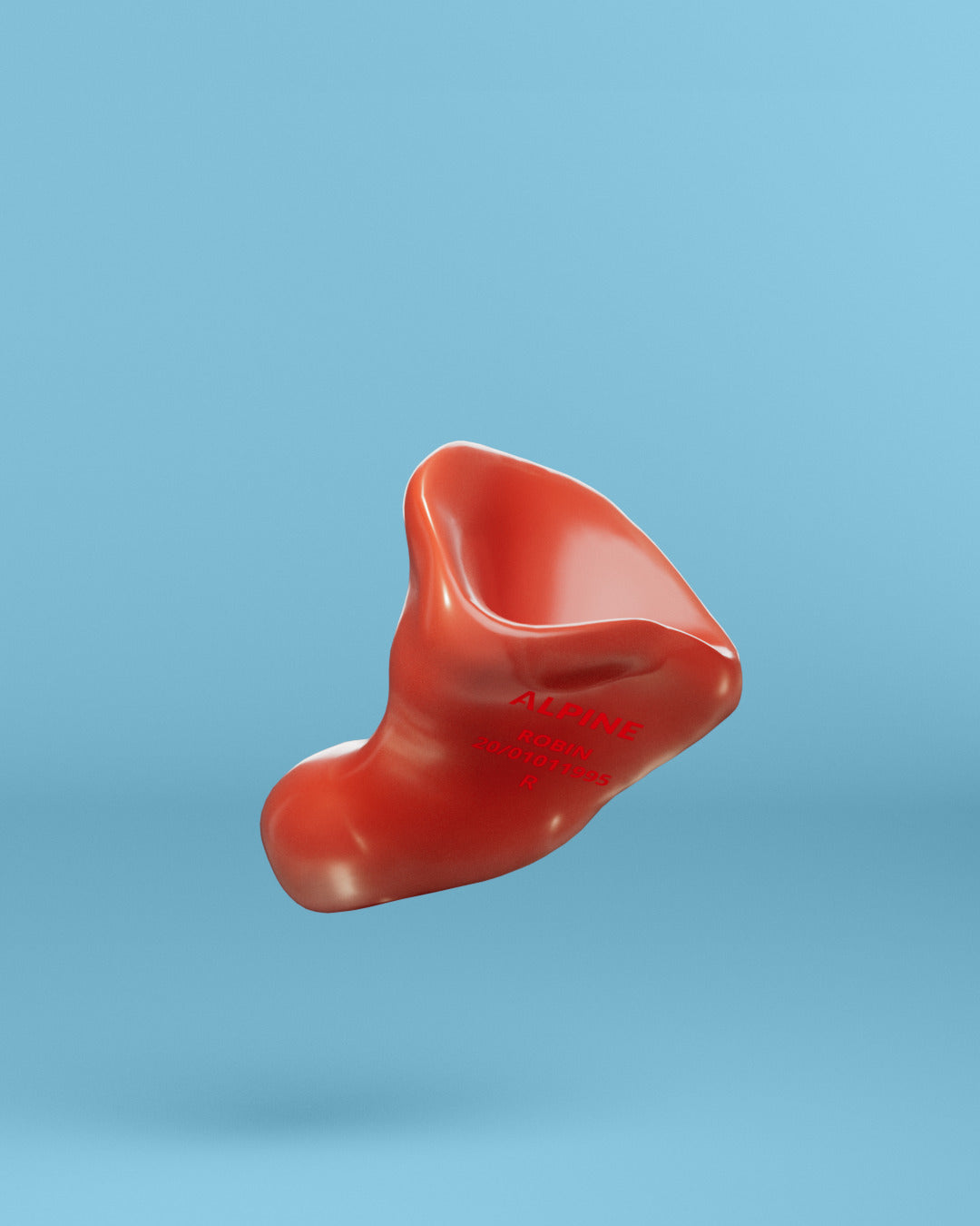 Alpine sleepsoft op maat oordoppen rood