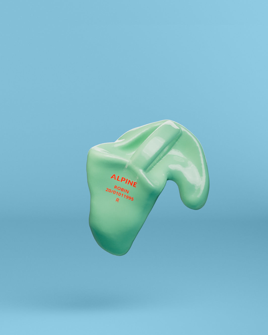 Alpine swimsafe op maat oordoppen neon groen