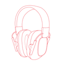 earmuff technical illustration