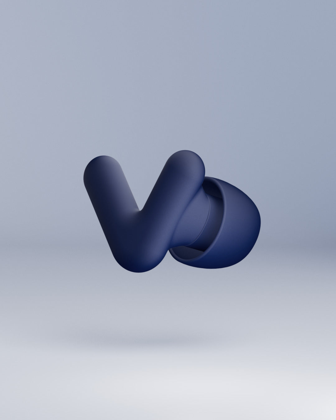 AAlpine Silence product image of one earplug - midnight-blue