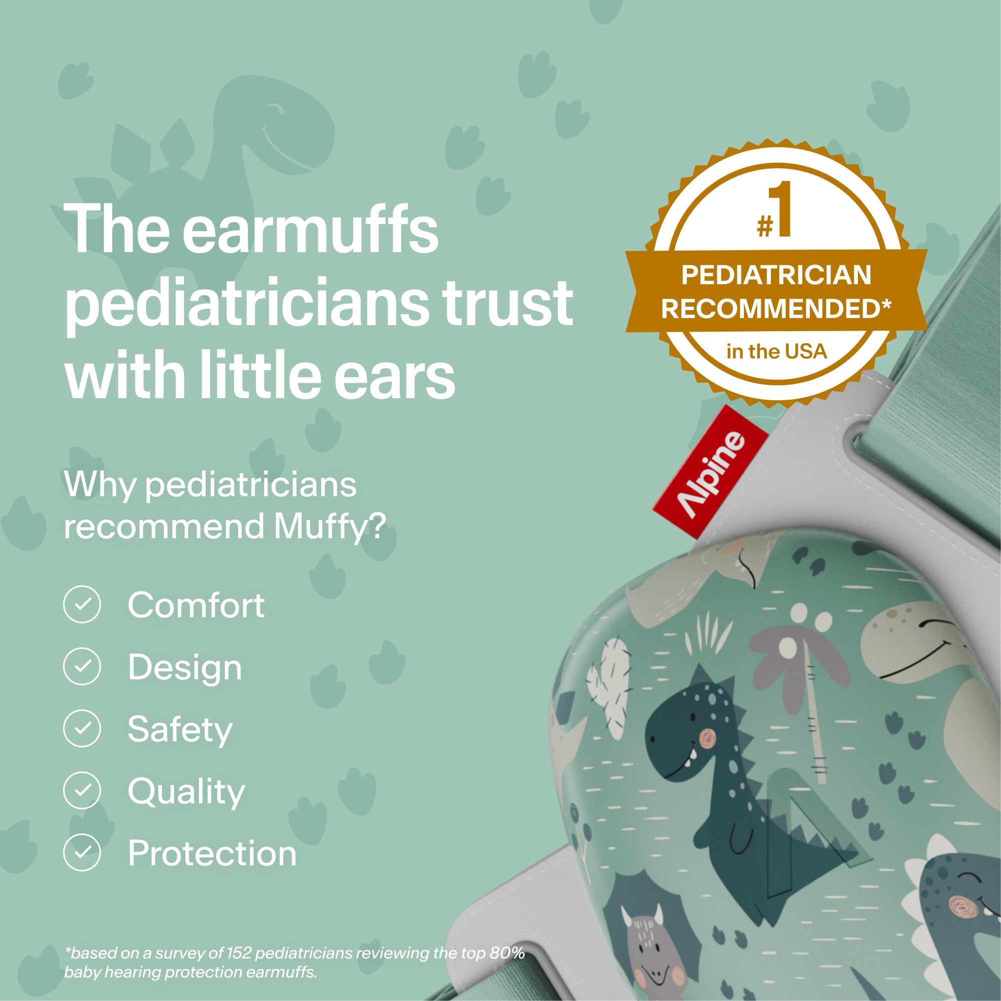 Alpine Muffy dinos ear muffs, 