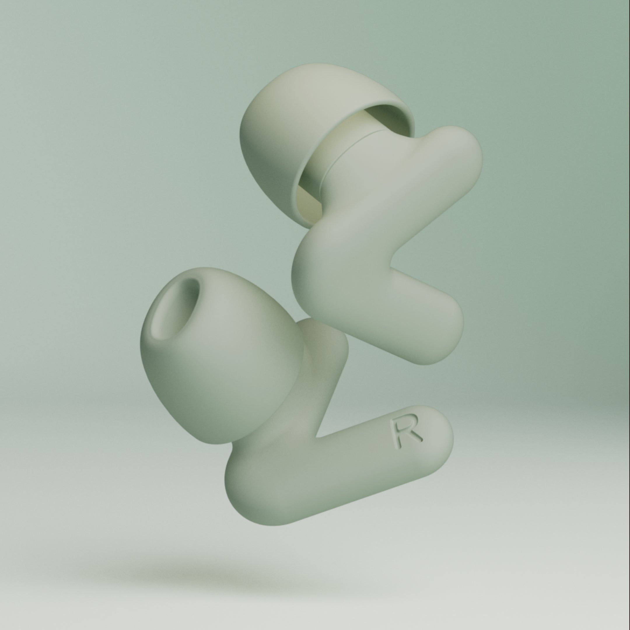 Alpine Silence image produit de deux bouchons – green 