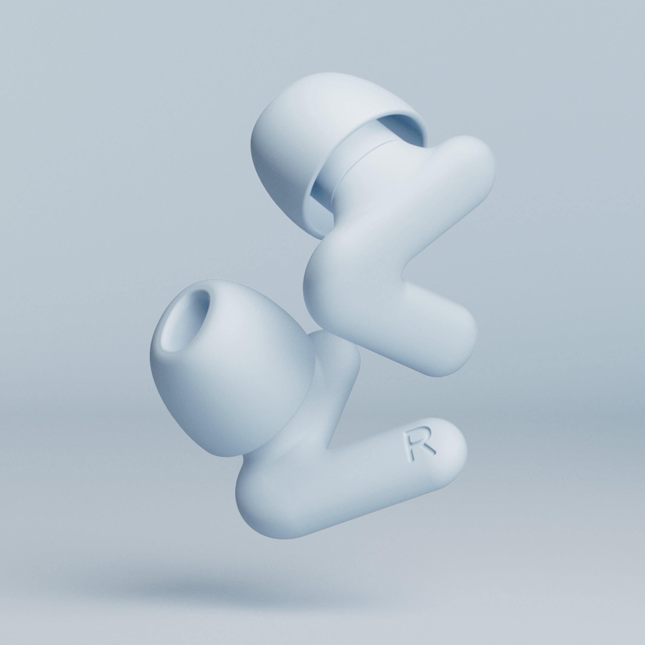 Alpine Silence image produit de deux bouchons – blue 