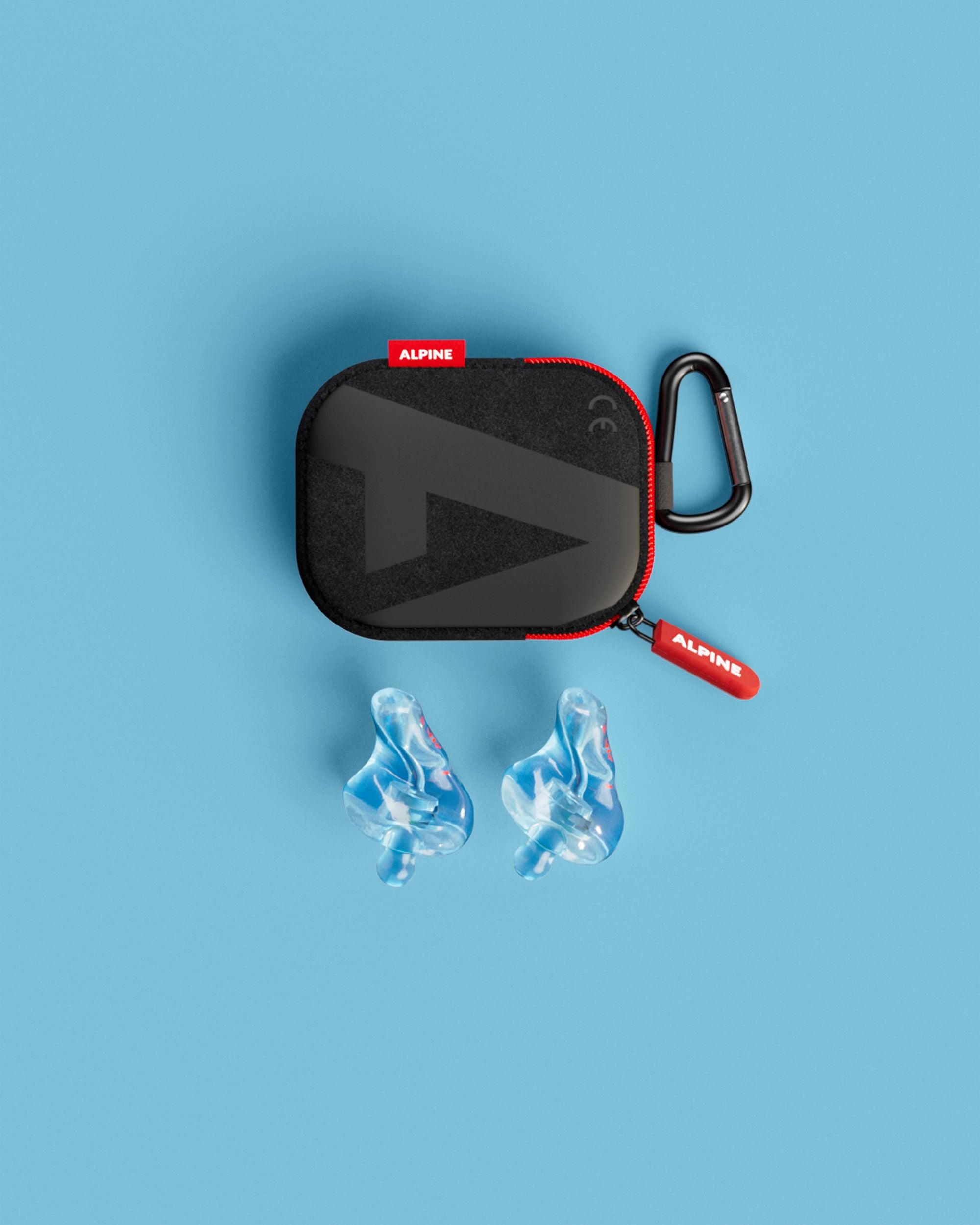 alpine motosafe custom 4d oordoppen overzicht inclusief accessoires transparant blauw 