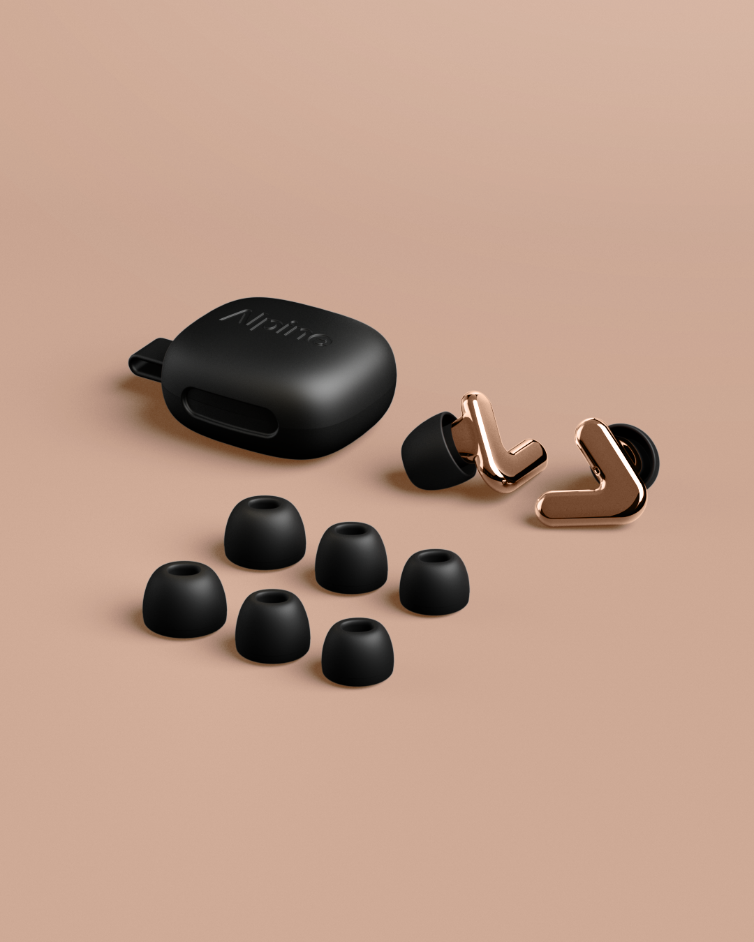 Alpine Tune rose gold with case