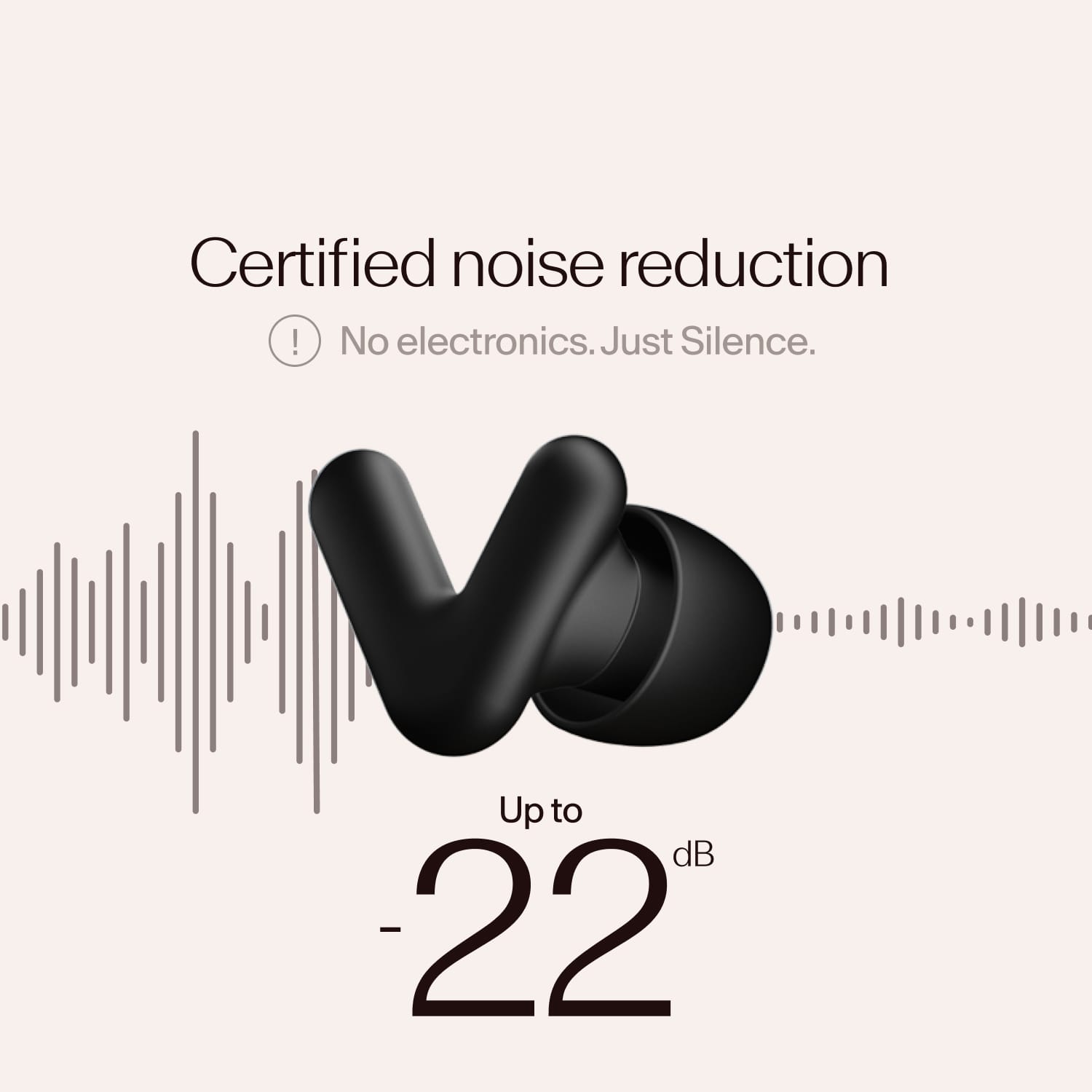 Alpine Silence, certified noise reduction of 22dB 