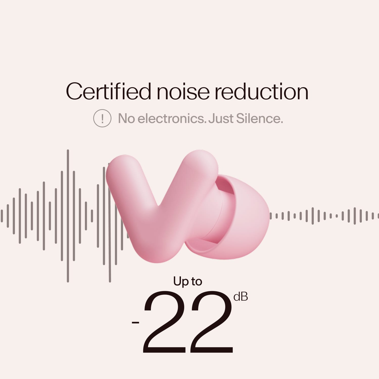 Alpine Silence, certified noise reduction of 22dB 