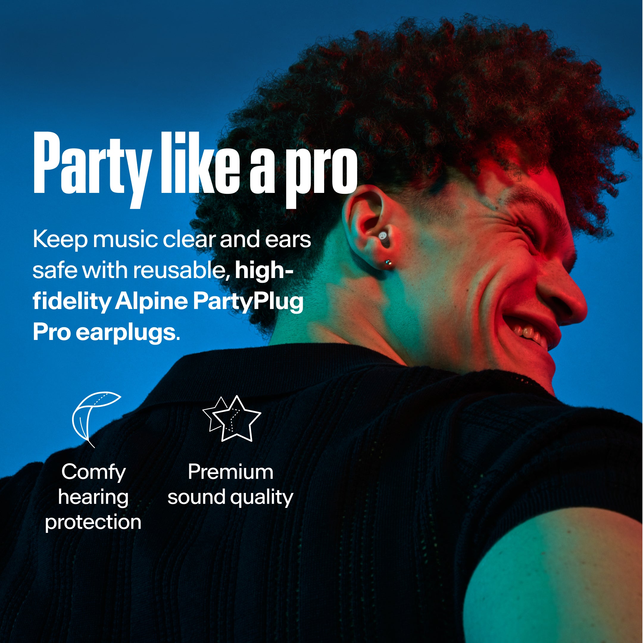 Alpine PartyPlug Pro festival earplugs transparent #color_transparent