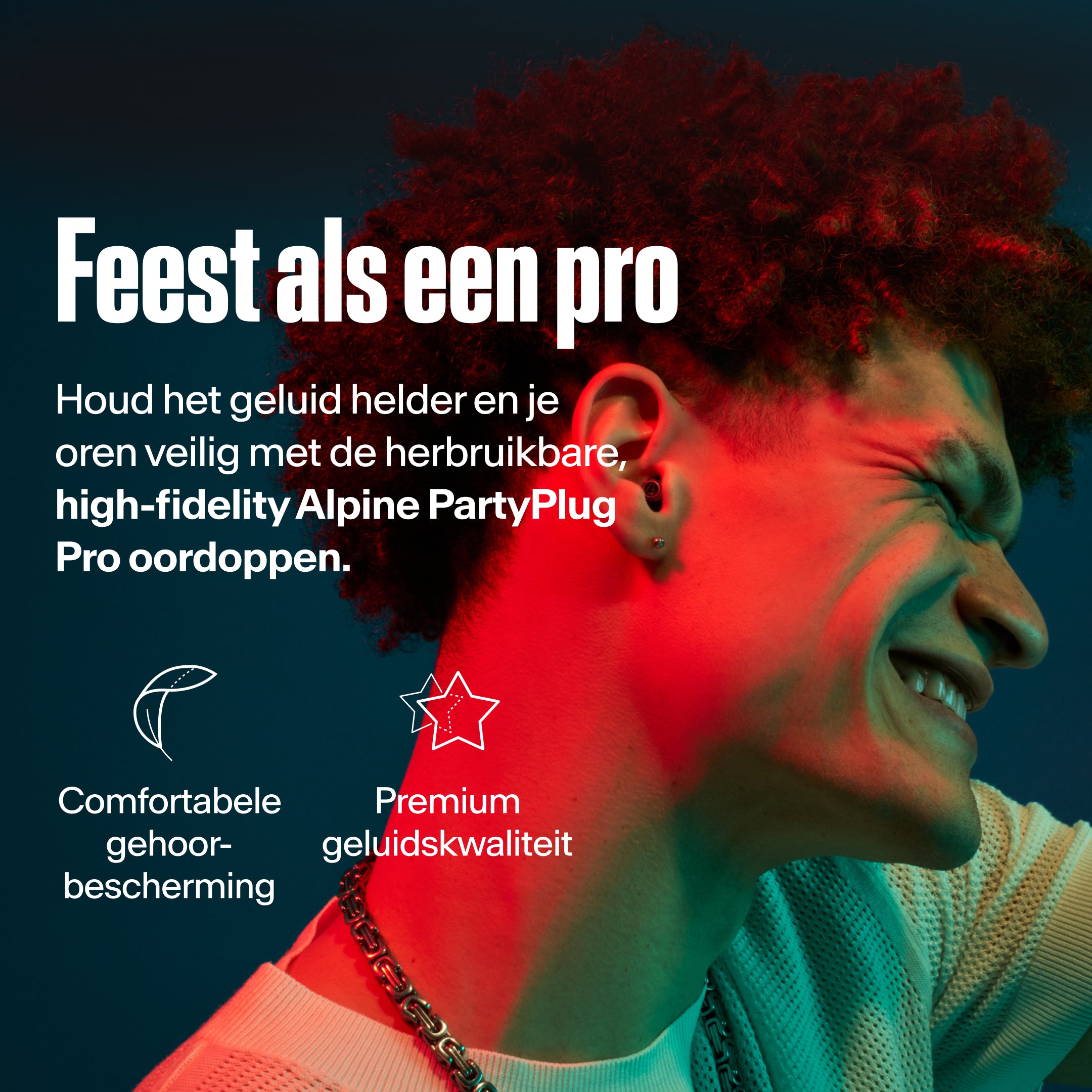 Alpine PartyPlug Pro festivaloordoppen black 