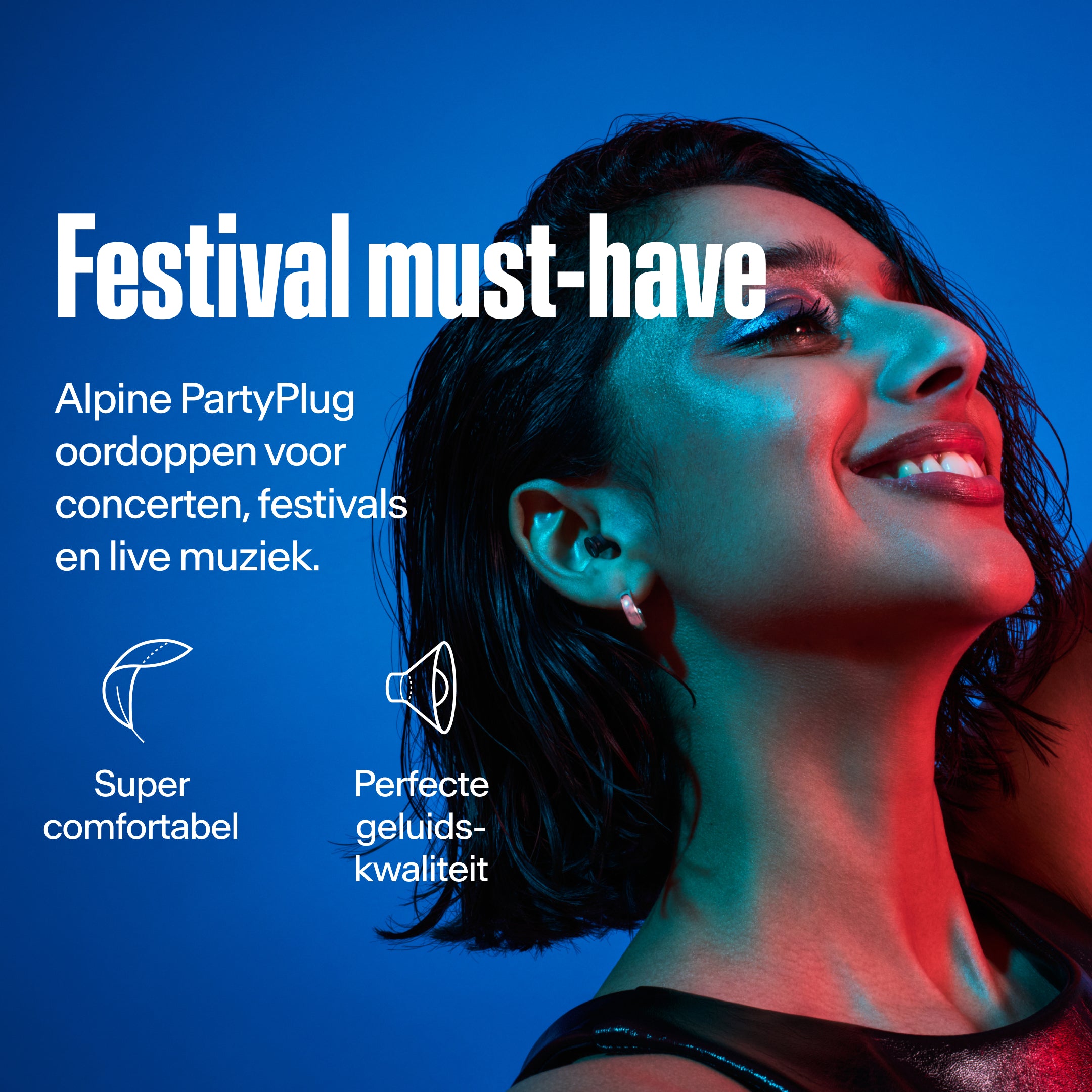 Alpine PartyPlug festivaloordoppen zwart 