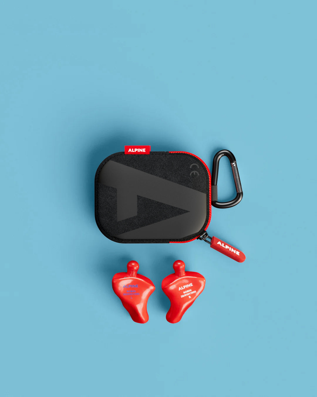 alpine focus custom 4d motor oordoppen op maat overzicht inclusief accessoires rood 