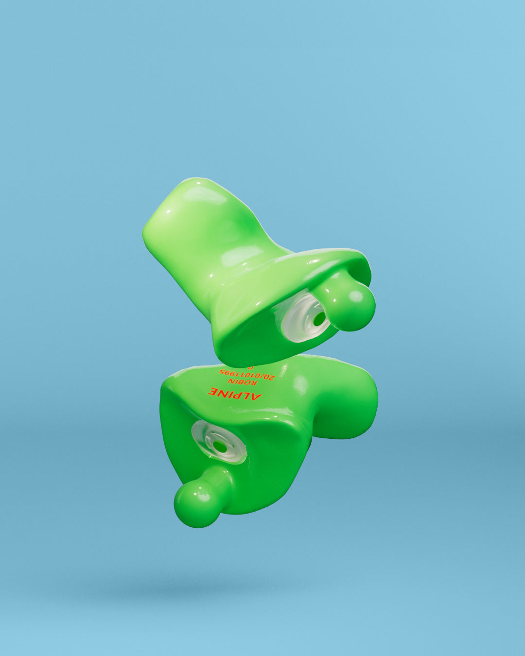 alpine motosafe custom oordoppen  groen 