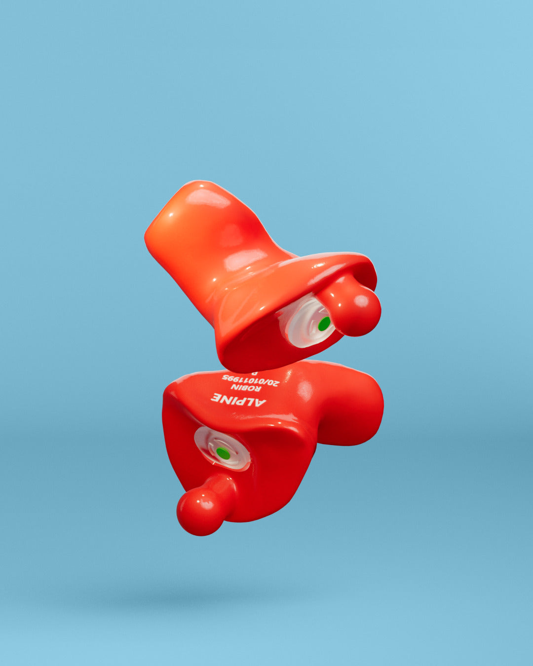 alpine motosafe custom oordoppen  rood 