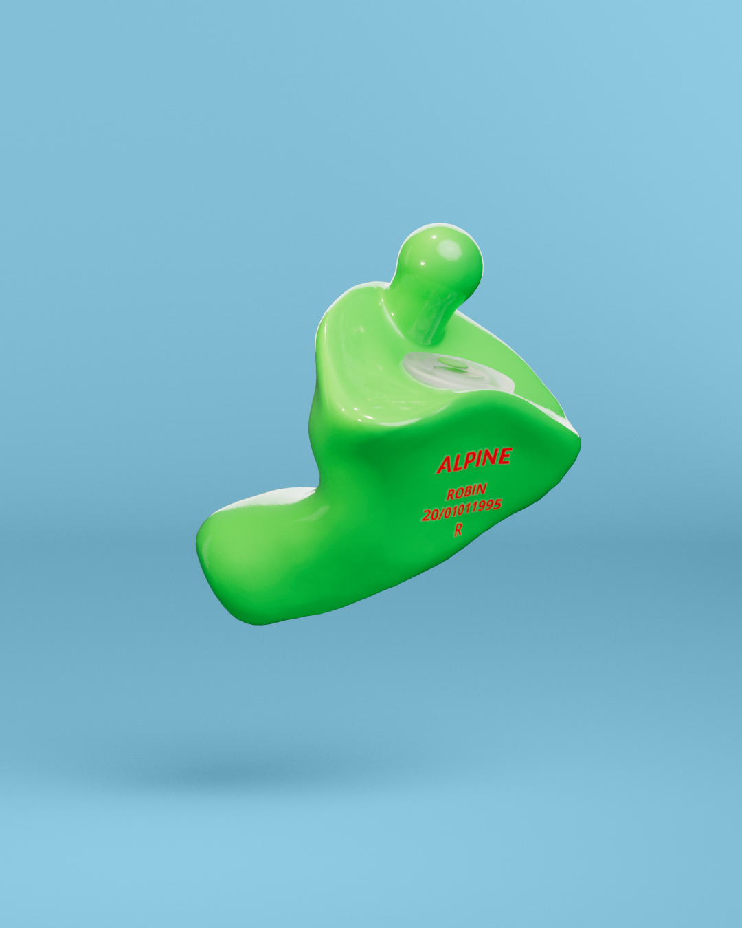 alpine motosafe op maat oordoppen  groen 