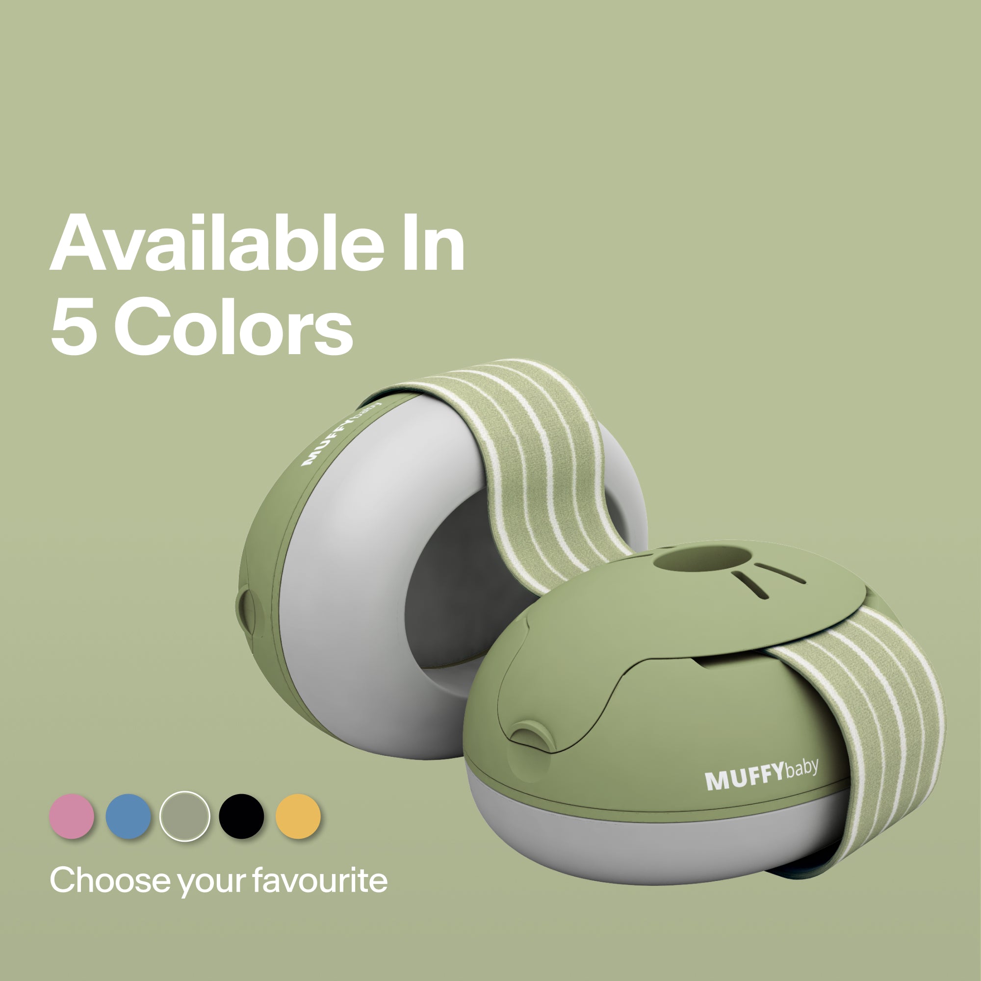 alpine muffy baby classic earmuffs for babies green available in five colors