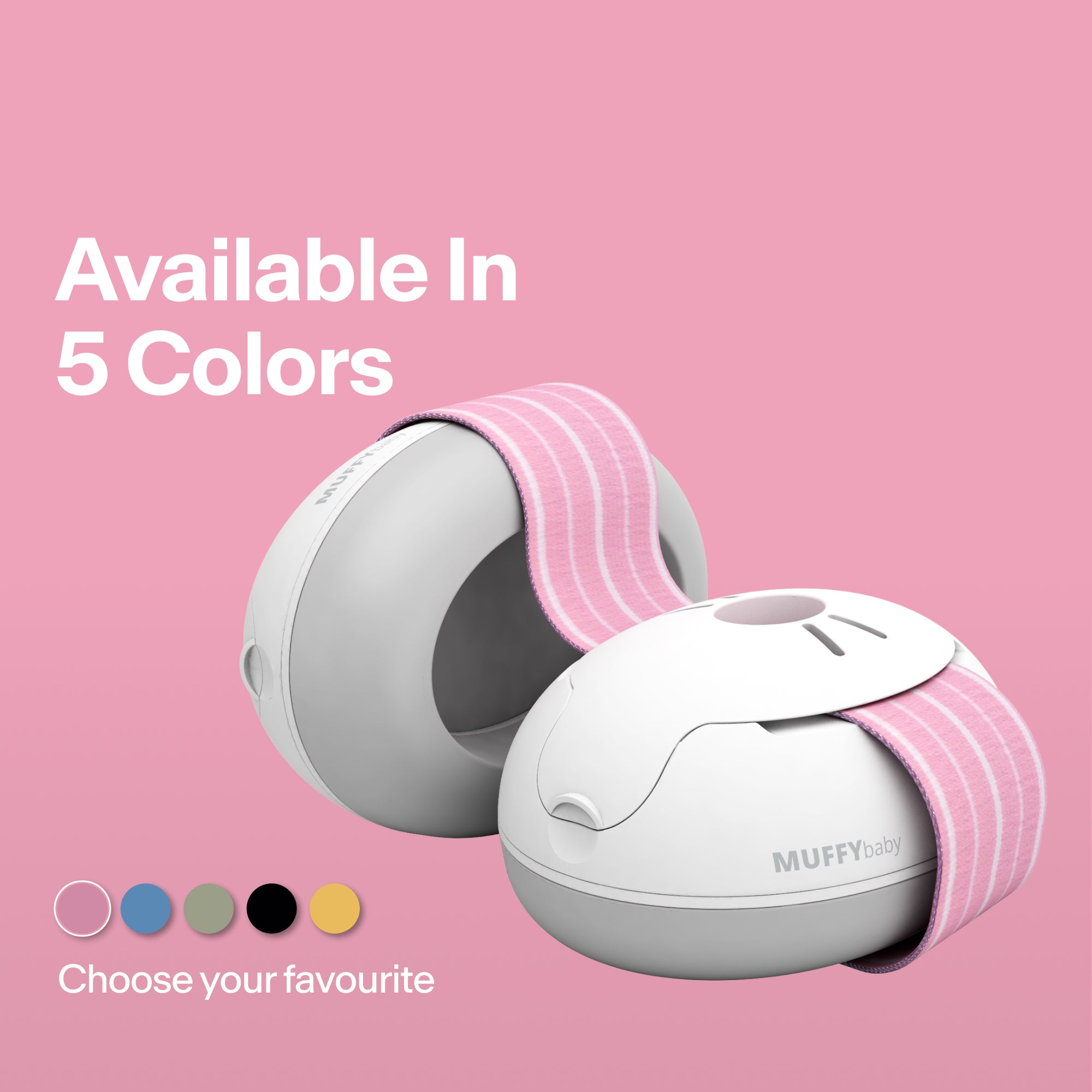 alpine muffy baby classic earmuffs for babies pink available in five colors