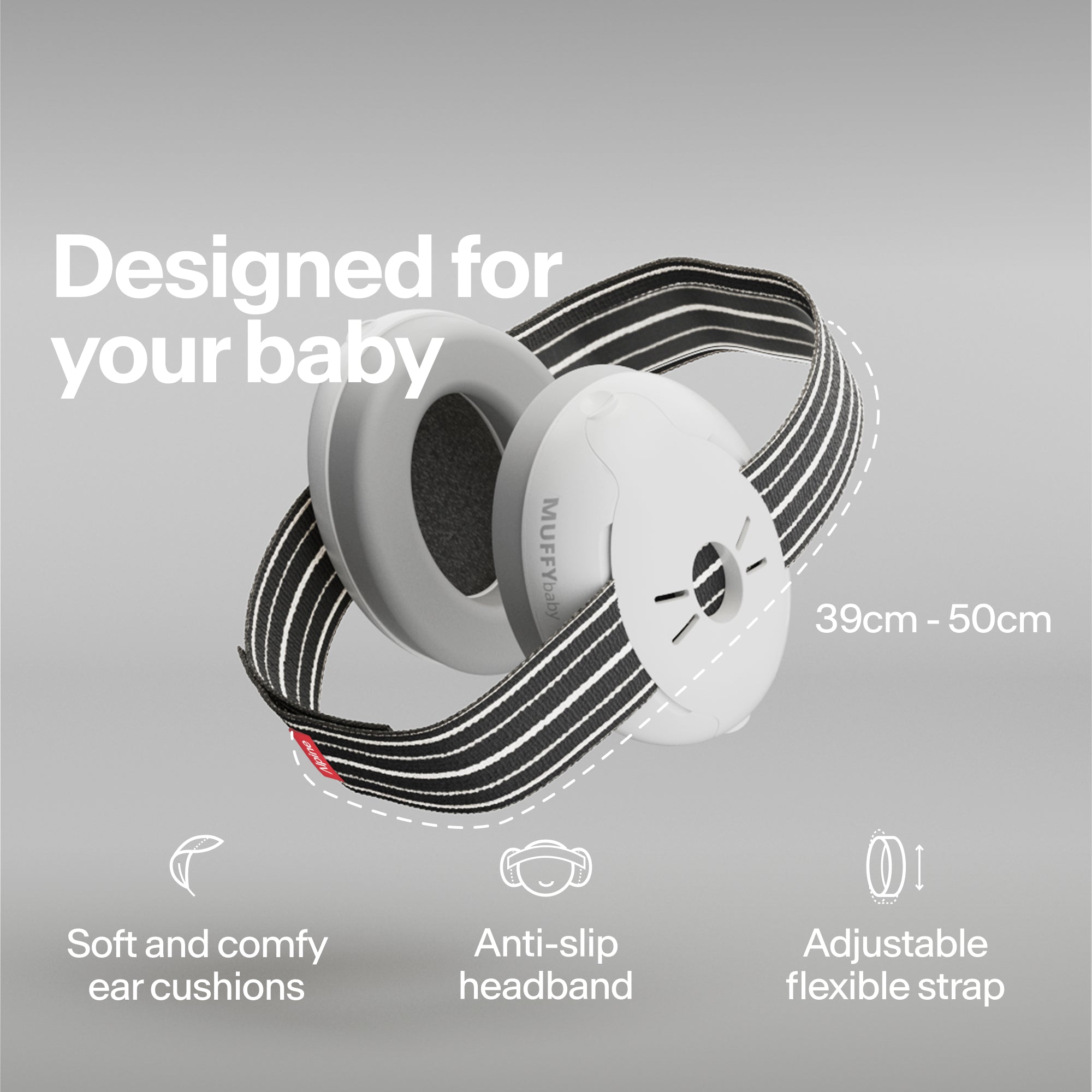 alpine muffy baby classic earmuffs for babies black designed for your baby