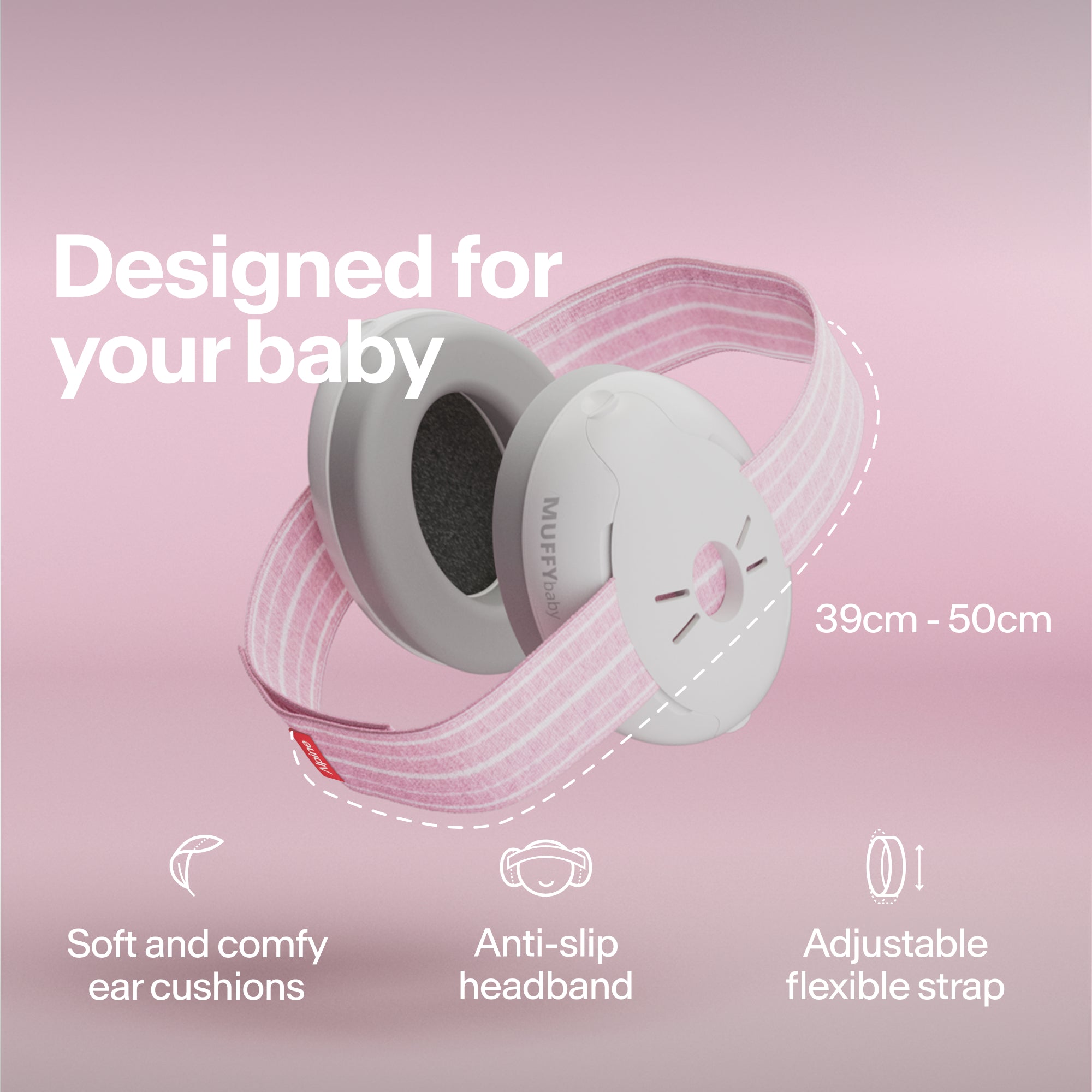 alpine muffy baby classic earmuffs for babies pink designed for your baby