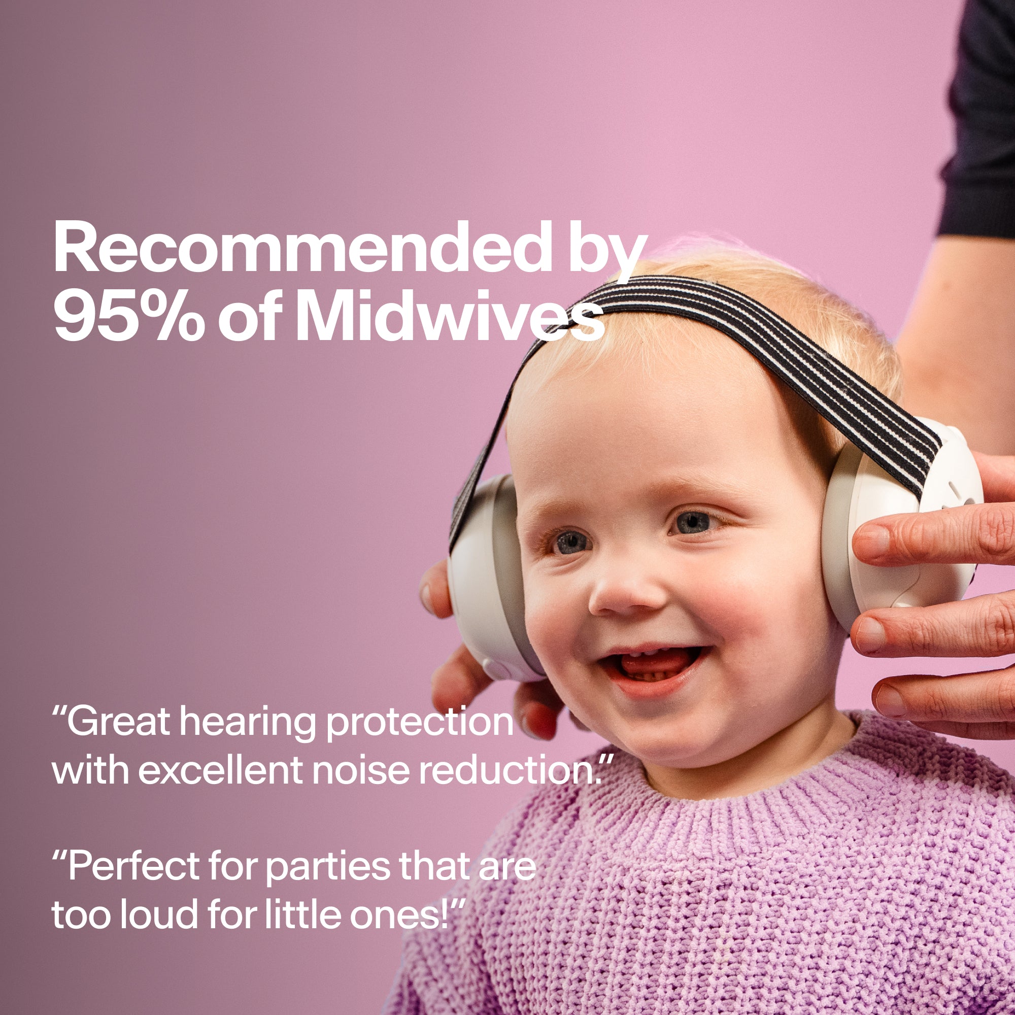 alpine muffy baby classic earmuffs for babies pink recommended by 95% of midwives