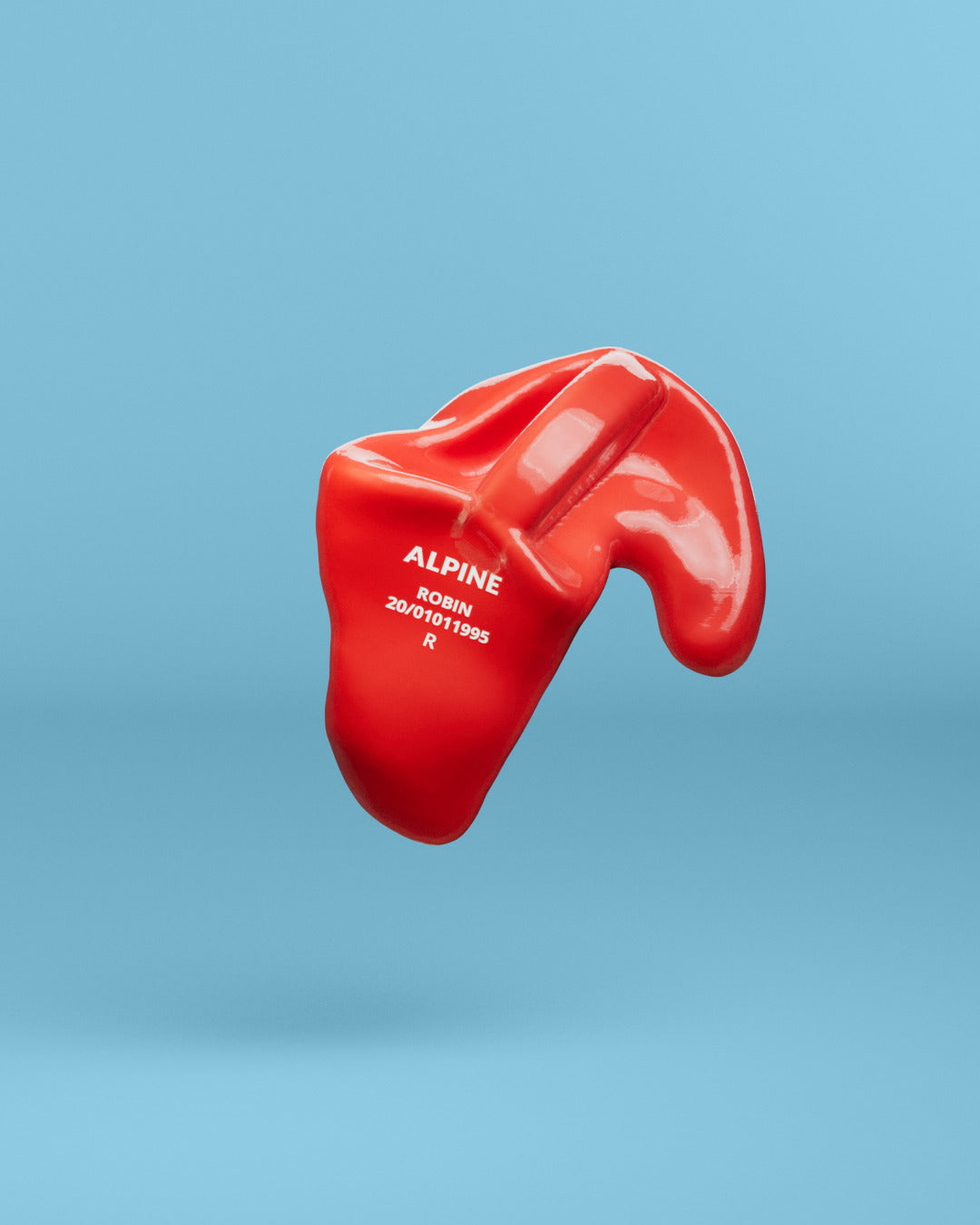 Alpine op maat swimsafe oordoppen  neon rood 