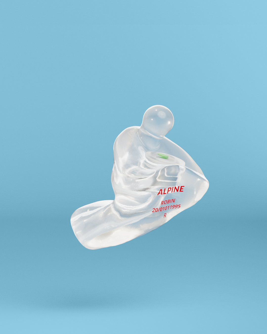 alpine partyplug op maat oordoppen  transparant 