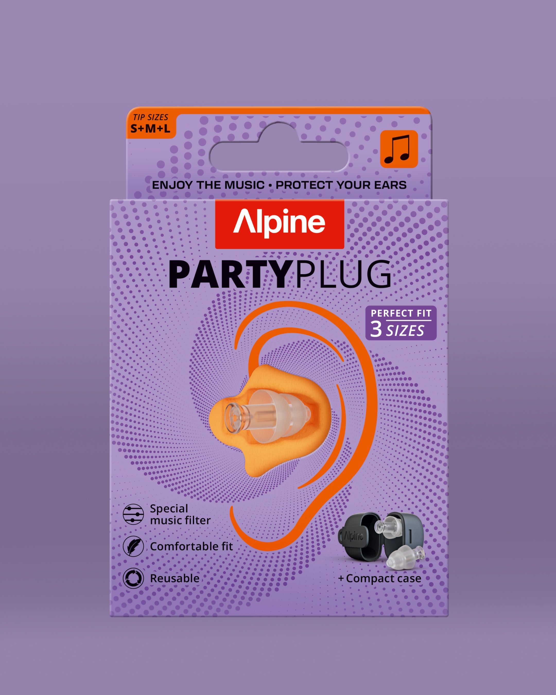 Alpine PartyPlug packaging in transparent #color_transparent