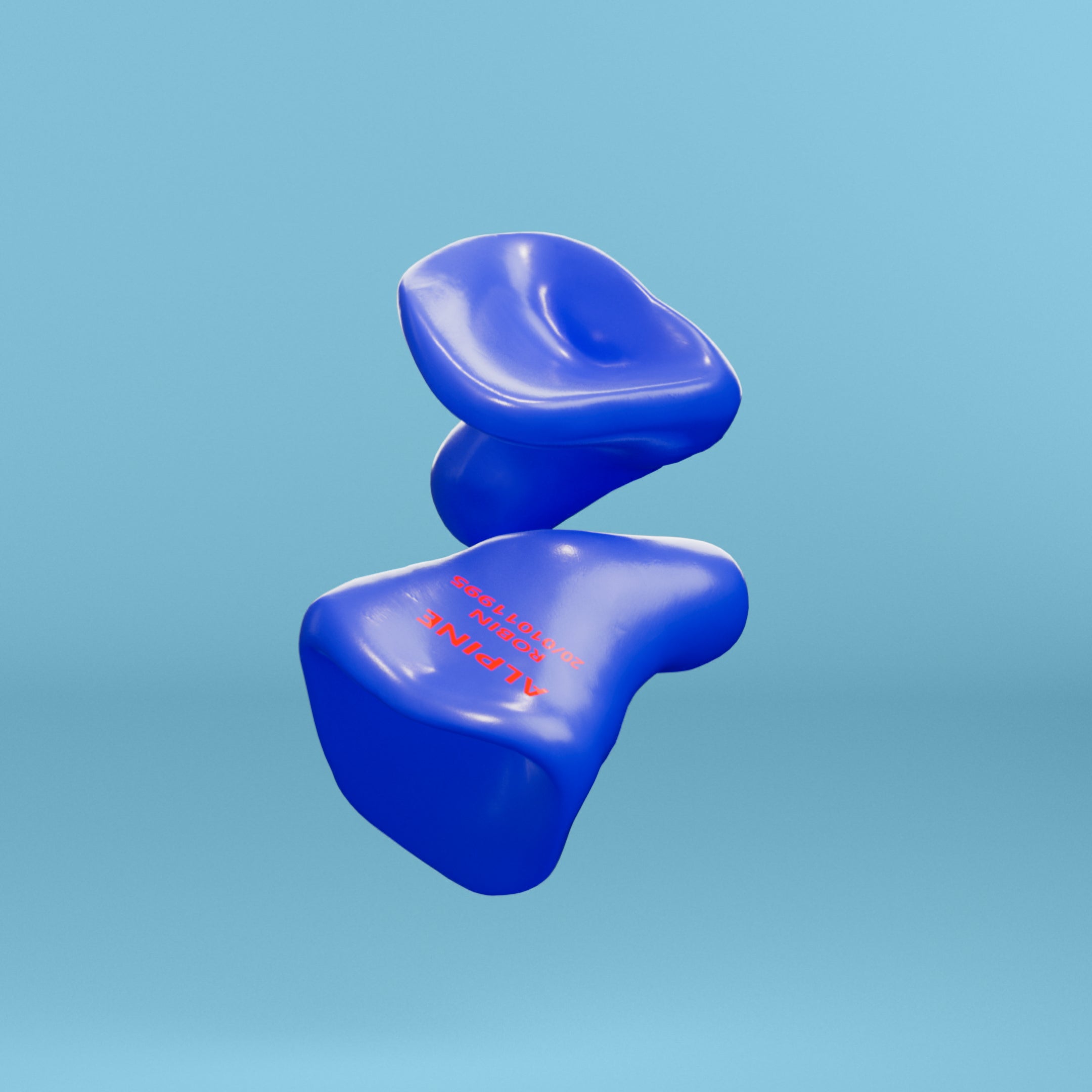 alpine sleepsoft custom 4d oordoppen blauw 