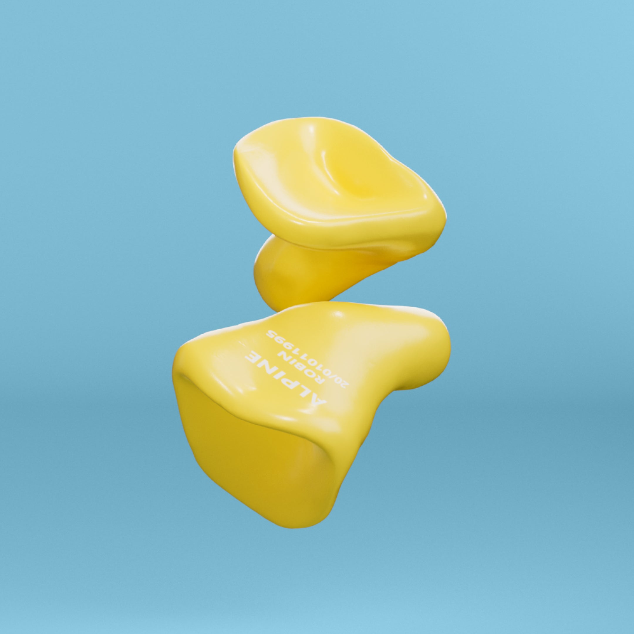 alpine sleepsoft custom 4d oordoppen geel 