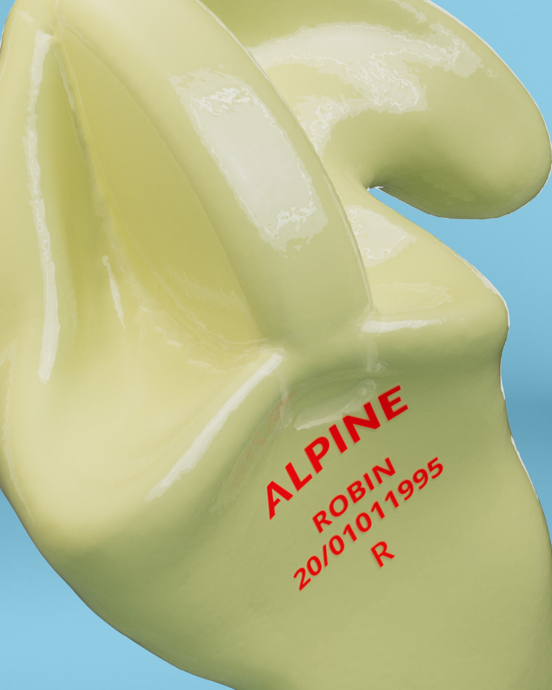 alpine swimsafe custom oordoppen productdetail  neon geel