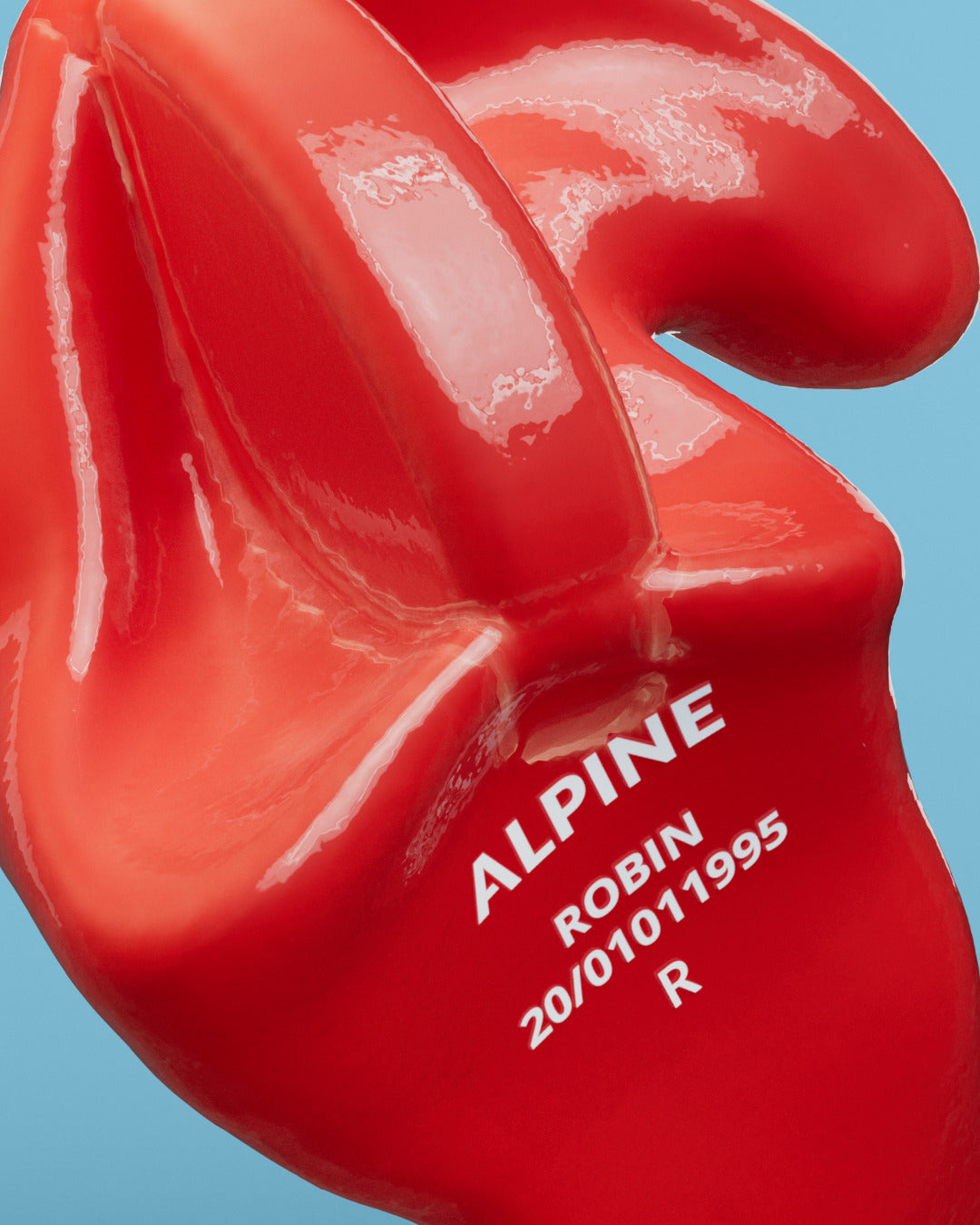 alpine swimsafe custom oordoppen productdetail  neon rood 