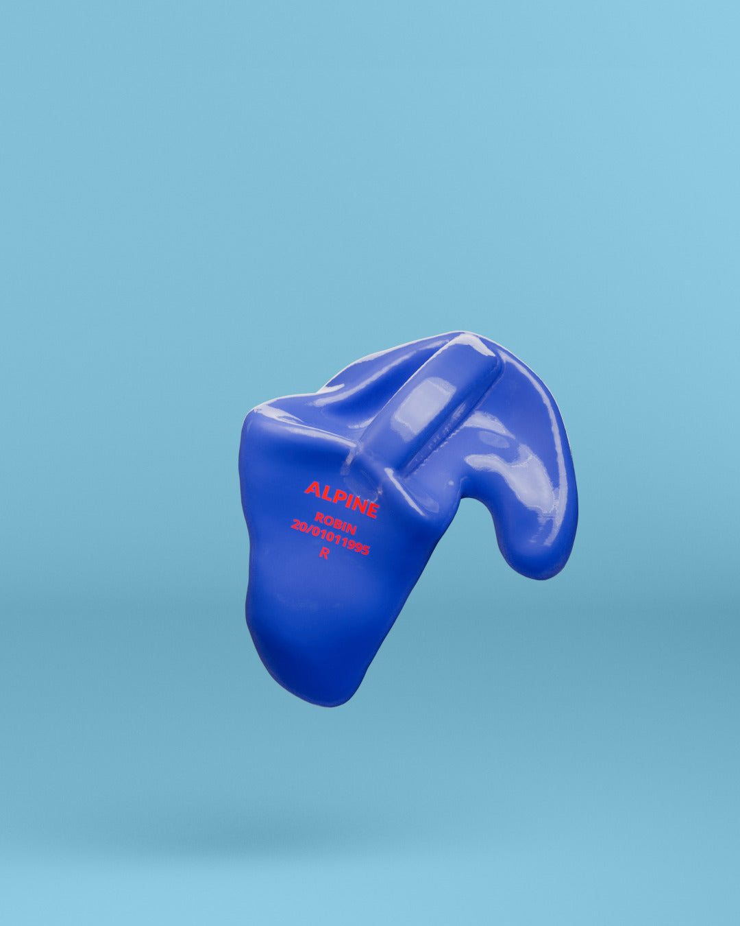 Alpine swimsafe op maat oordoppen  neon blauw 