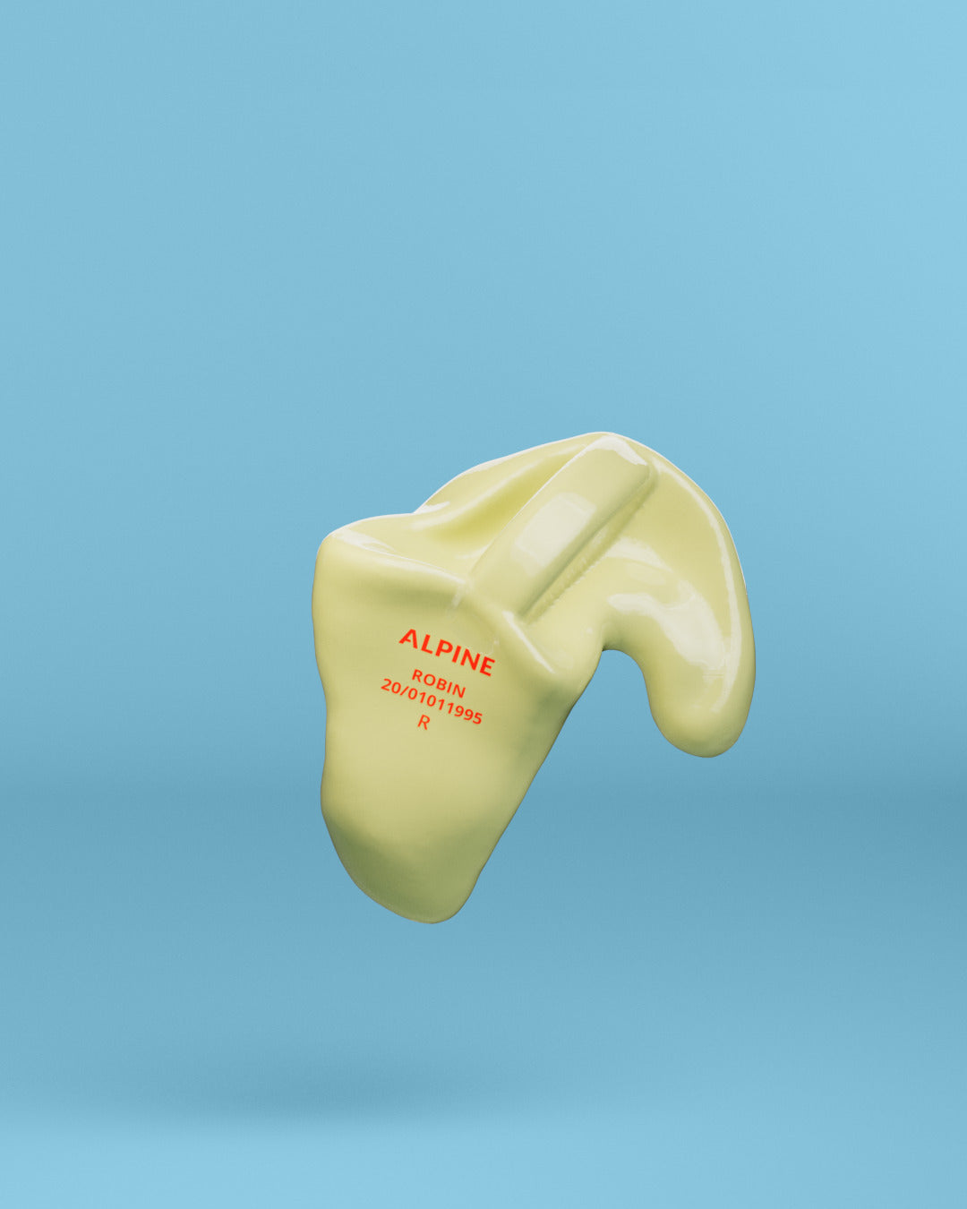 Alpine swimsafe op maat oordoppen  neon geel 