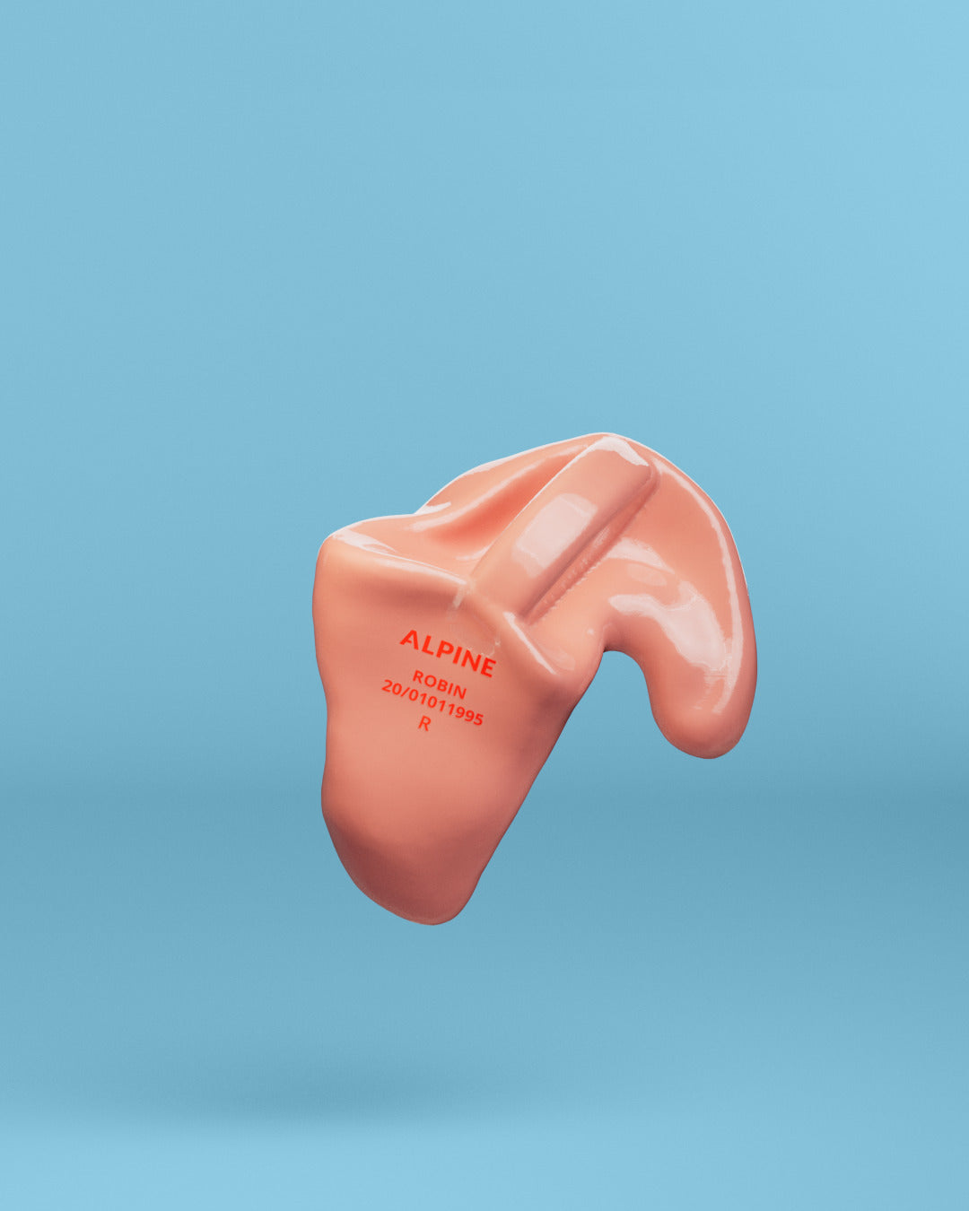 Alpine swimsafe op maat oordoppen  neon oranje 