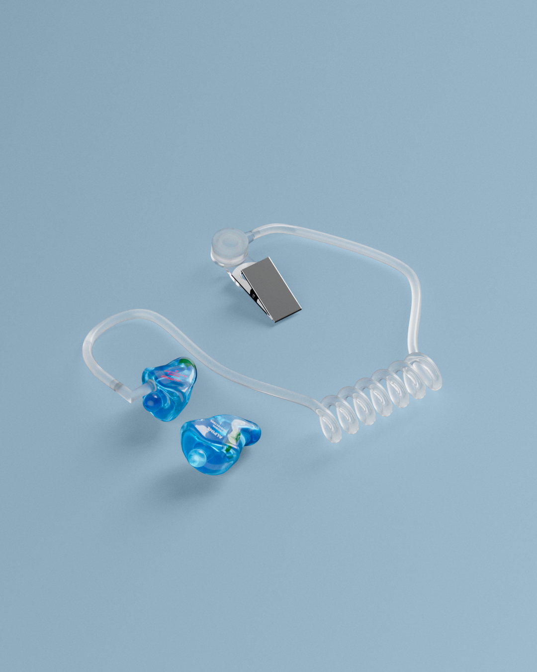 porto oordroppen op maat transparant blauw 