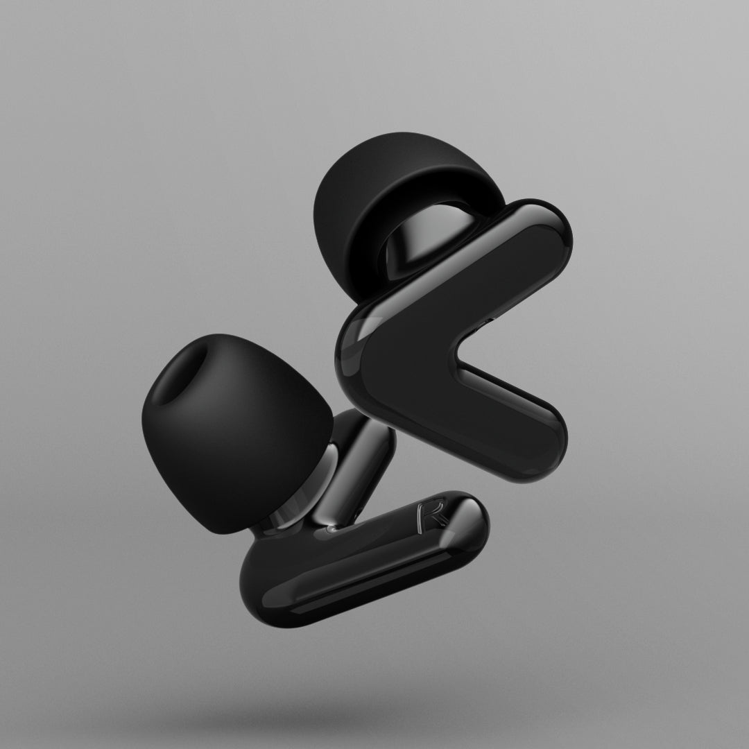 Rendering alpine tune earplugs in black  