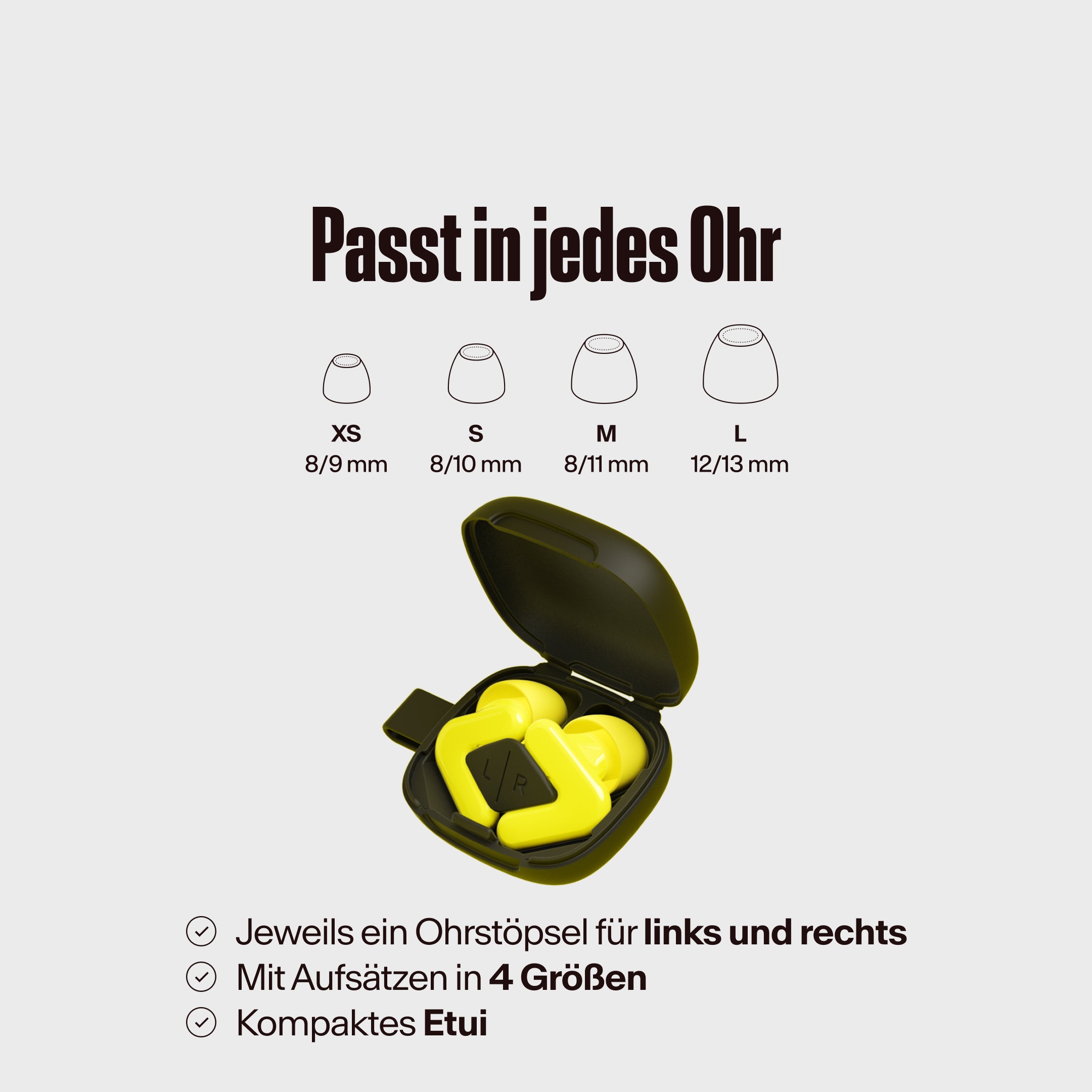 Alpine Tune Verpackung in Neon-Gelb, Text &