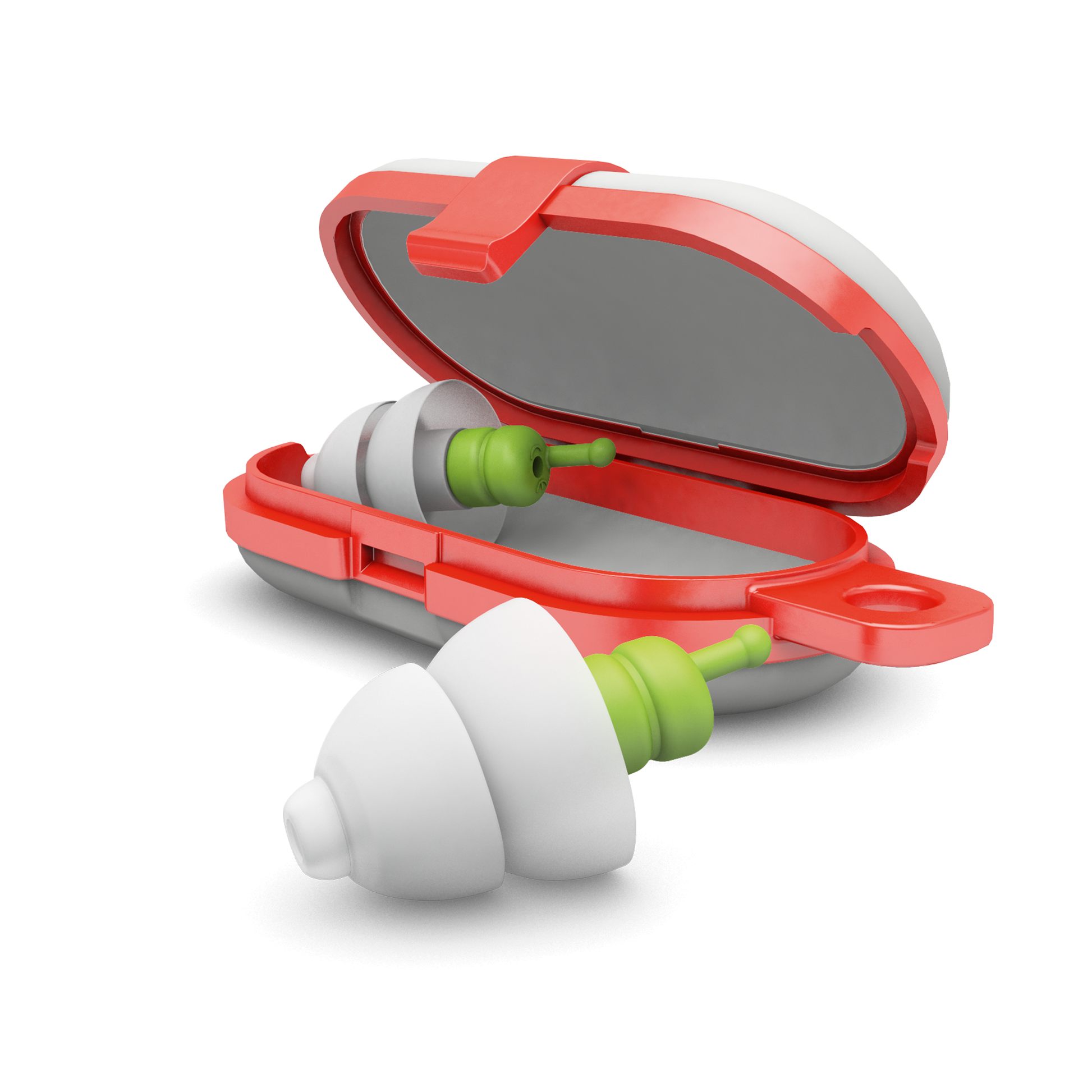 SleepSoft ThermoShape Earplugs Hearing Protection, Greens