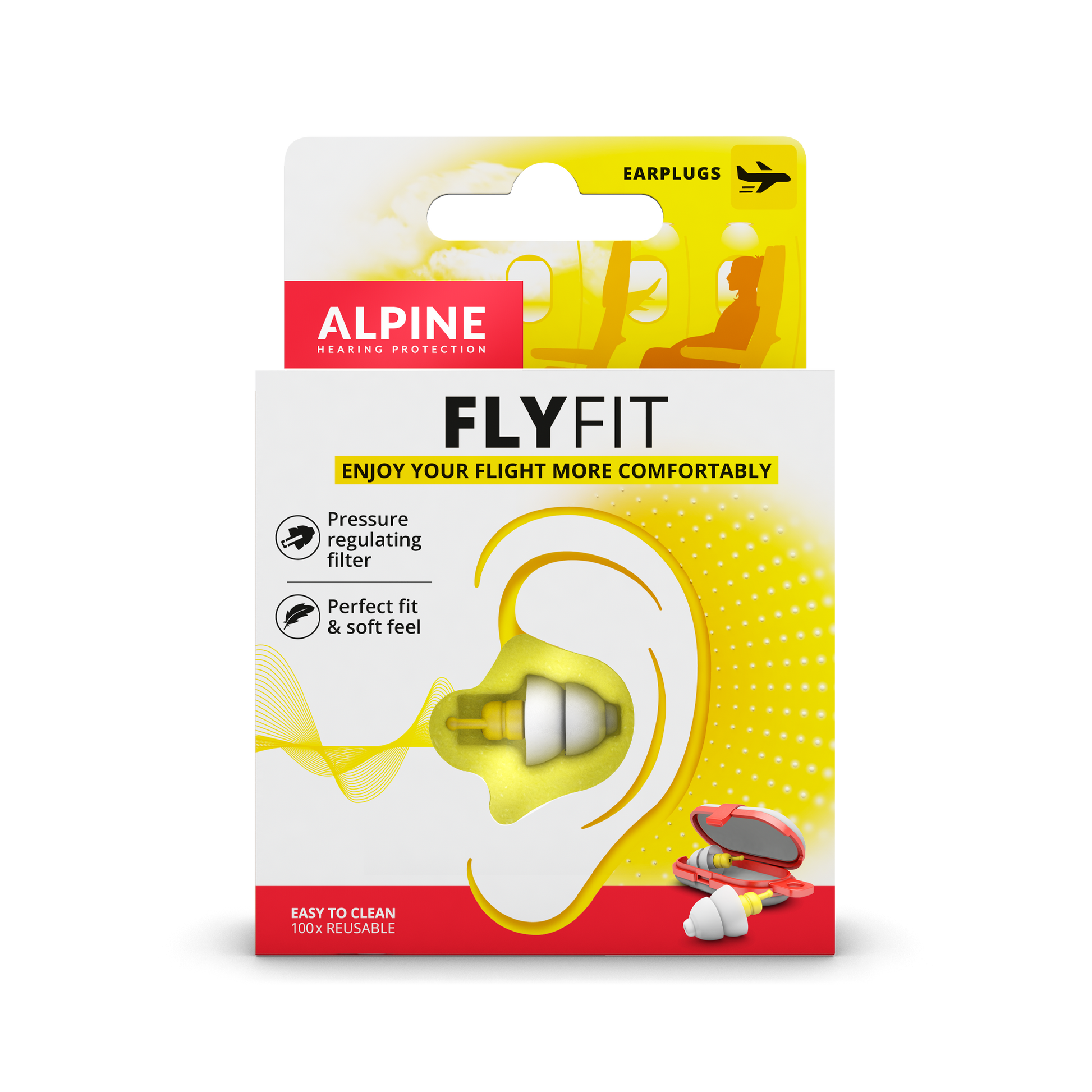 Alpine Earplugs, FlyFit - 2 earplugs
