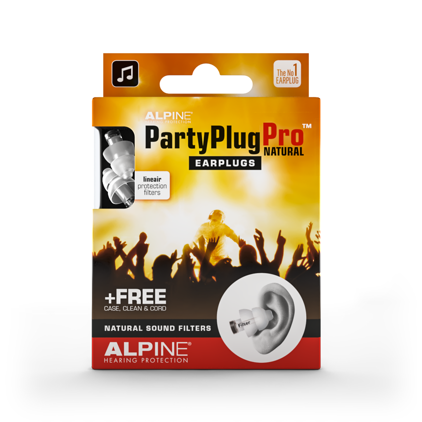 Alpine PartyPlug Pro earplugs for festivals and concerts Alpine hearing protection Earplugs earmuffs protect your ear red dot award party concert festival partyplug MusicSafe MusicSafe Earmuff MusicSafe Pro